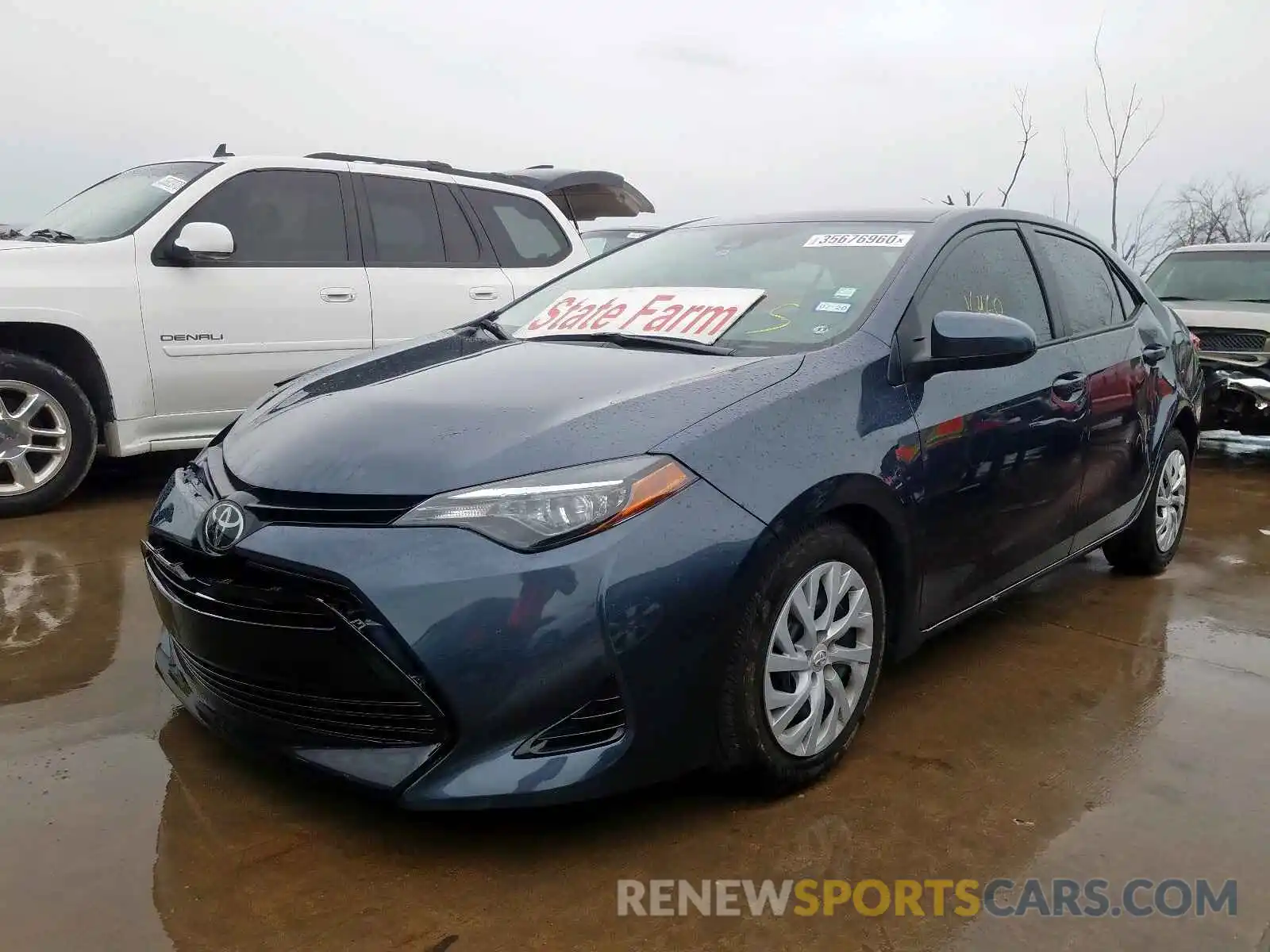 2 Photograph of a damaged car 5YFBURHE0KP877906 TOYOTA COROLLA 2019