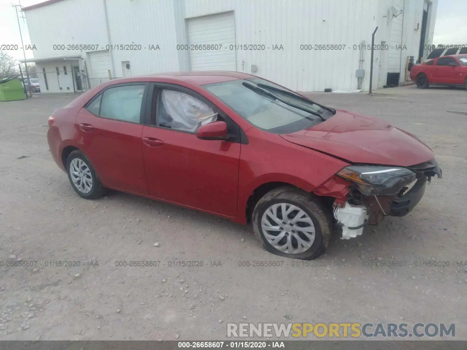 1 Photograph of a damaged car 5YFBURHE0KP878179 TOYOTA COROLLA 2019