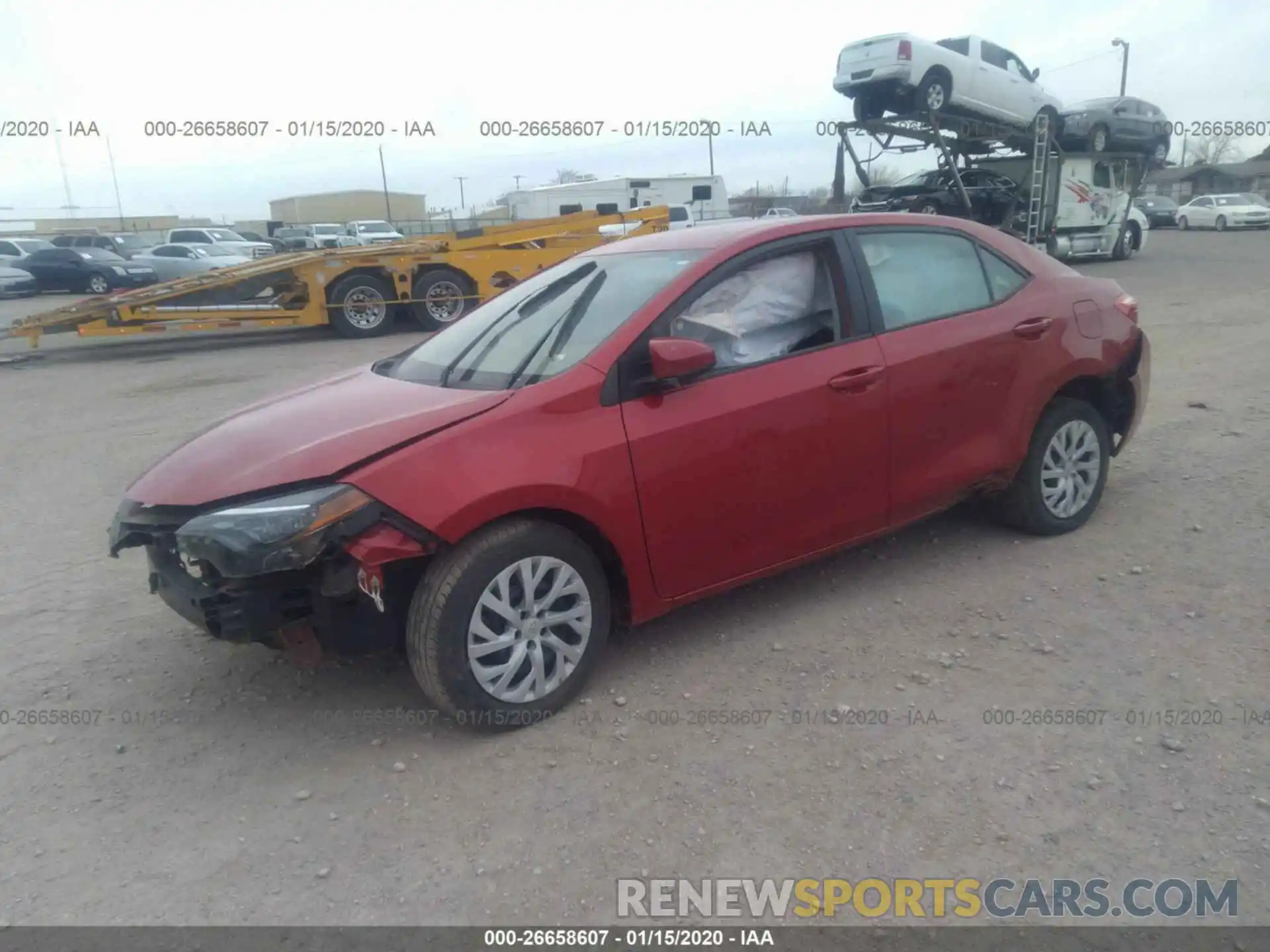 2 Photograph of a damaged car 5YFBURHE0KP878179 TOYOTA COROLLA 2019