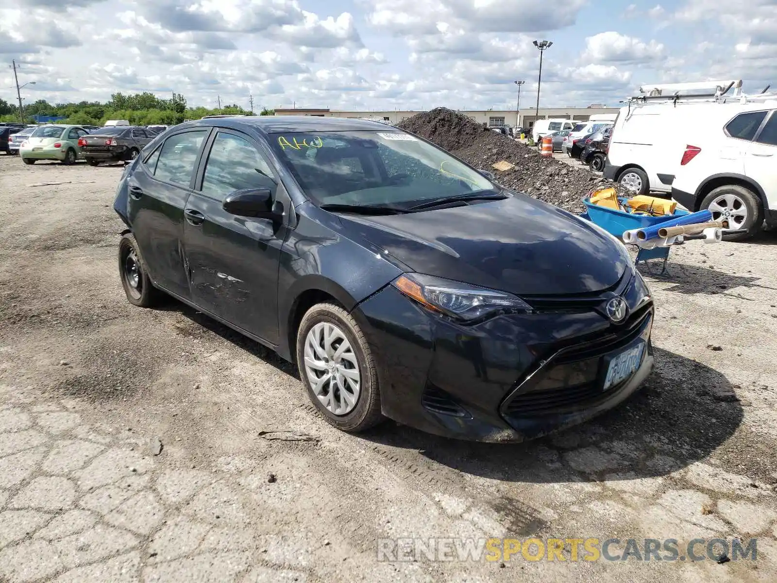 1 Photograph of a damaged car 5YFBURHE0KP878263 TOYOTA COROLLA 2019