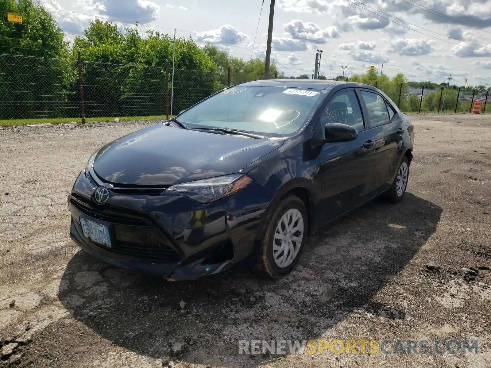 2 Photograph of a damaged car 5YFBURHE0KP878263 TOYOTA COROLLA 2019