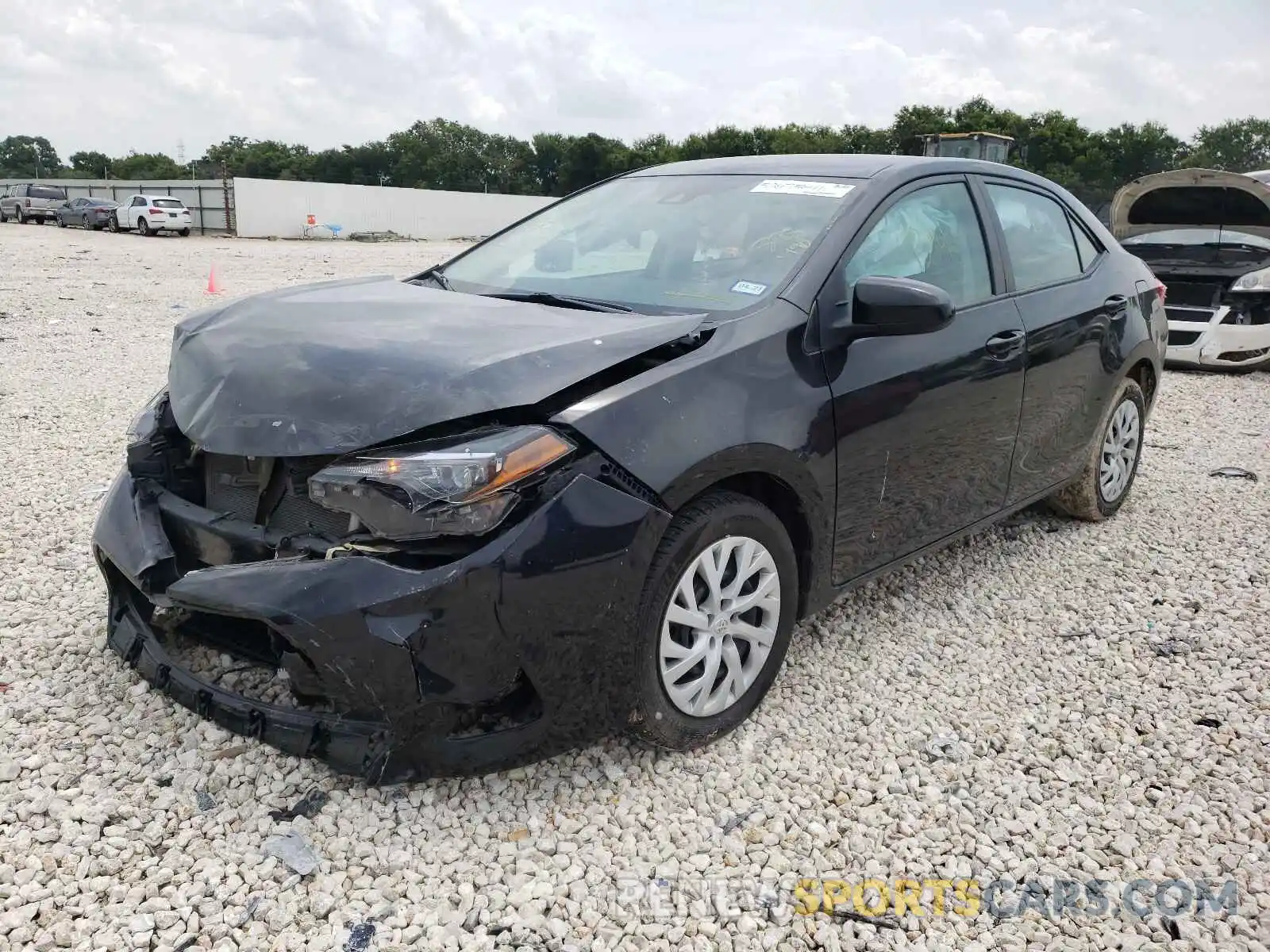 2 Photograph of a damaged car 5YFBURHE0KP878490 TOYOTA COROLLA 2019