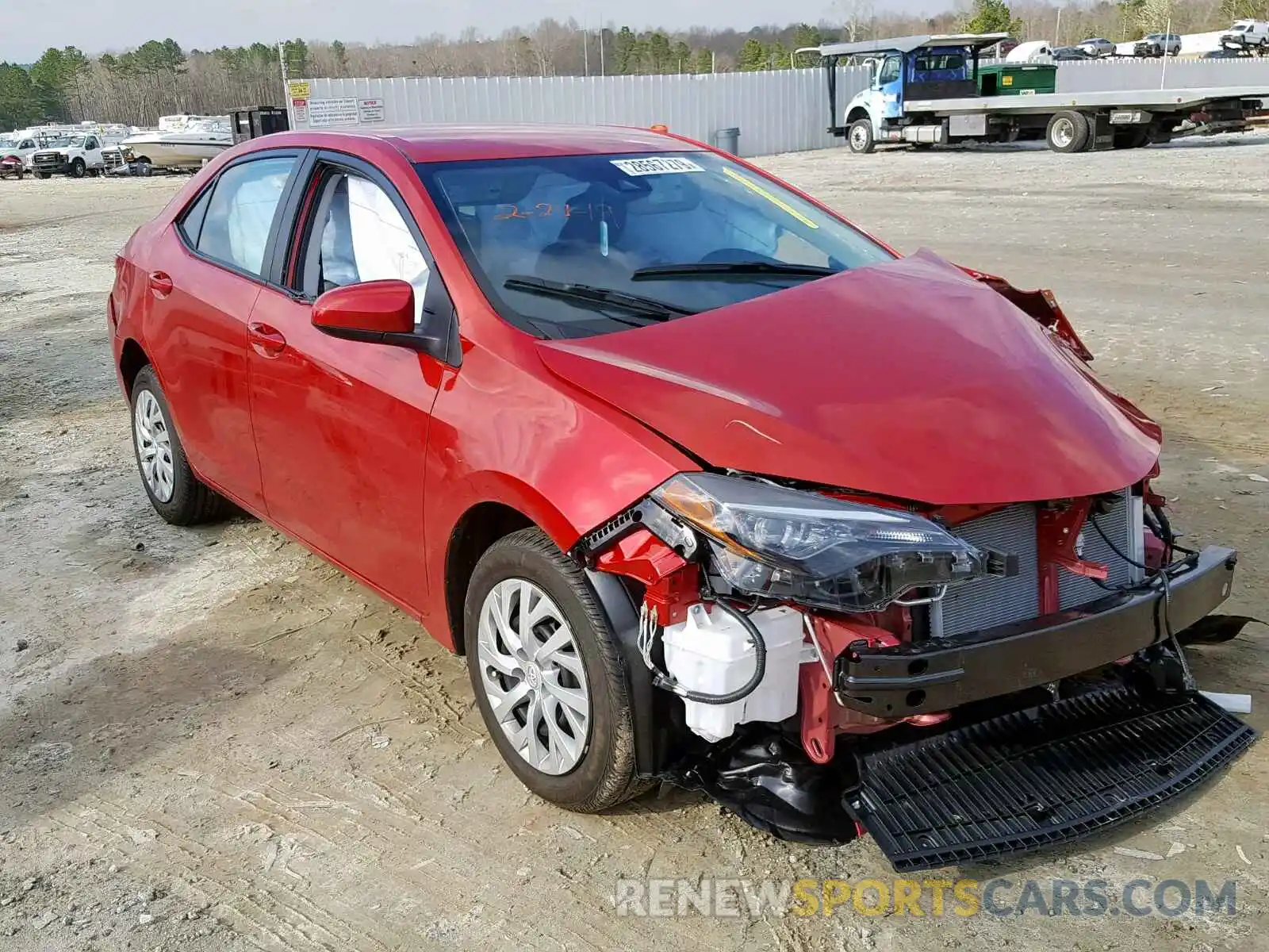 1 Photograph of a damaged car 5YFBURHE0KP878652 TOYOTA COROLLA 2019