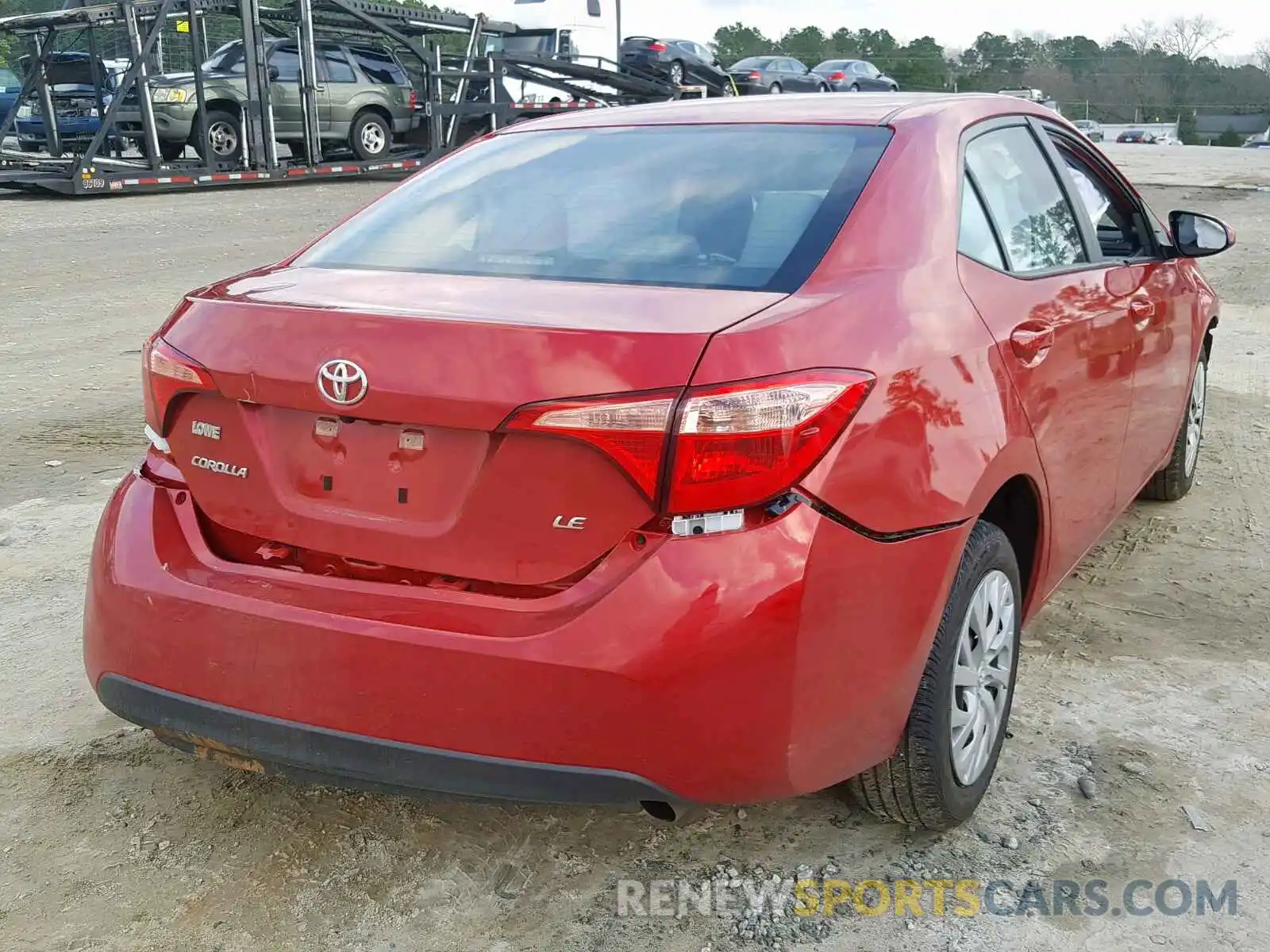 4 Photograph of a damaged car 5YFBURHE0KP878652 TOYOTA COROLLA 2019