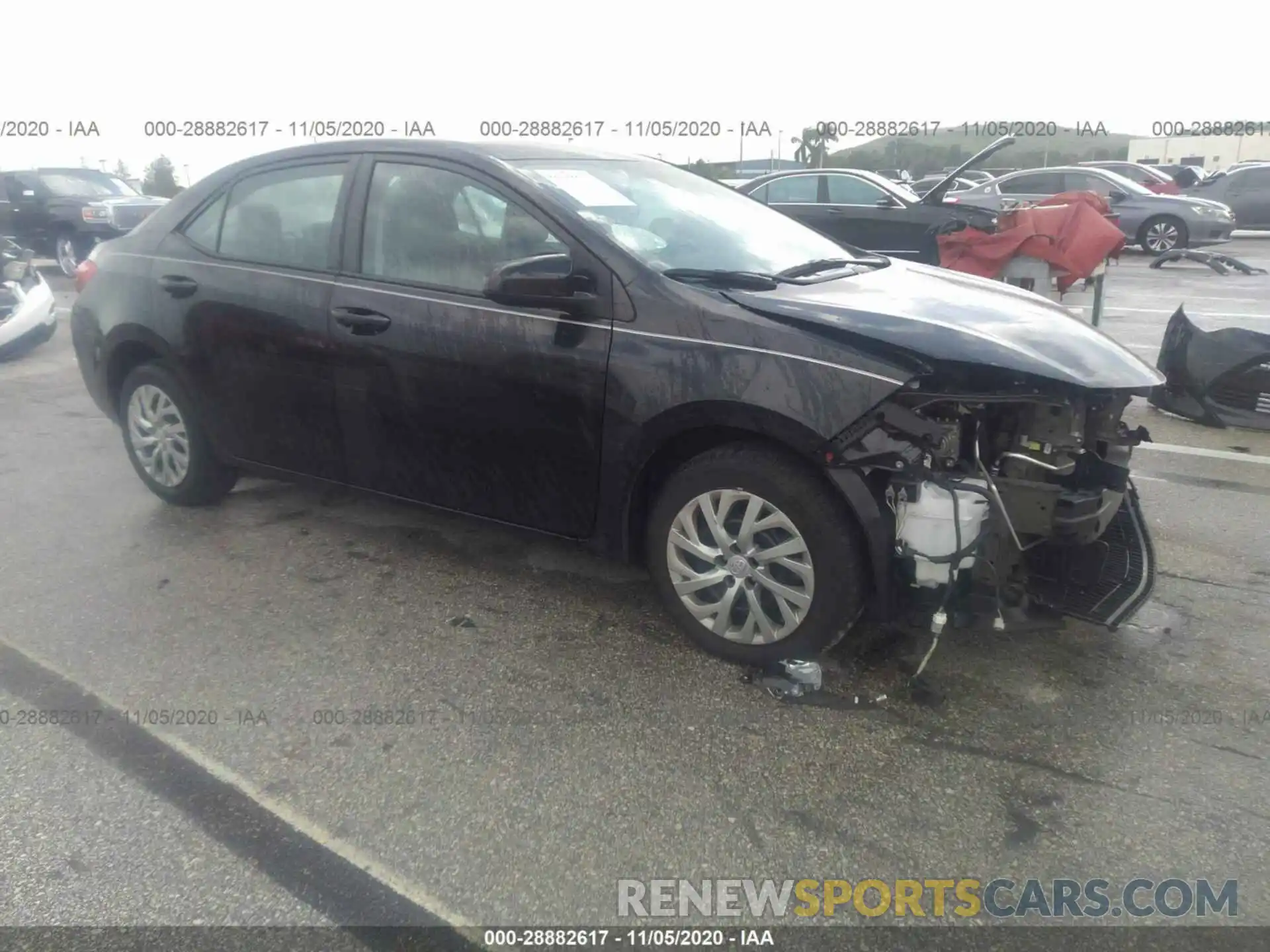 1 Photograph of a damaged car 5YFBURHE0KP878957 TOYOTA COROLLA 2019