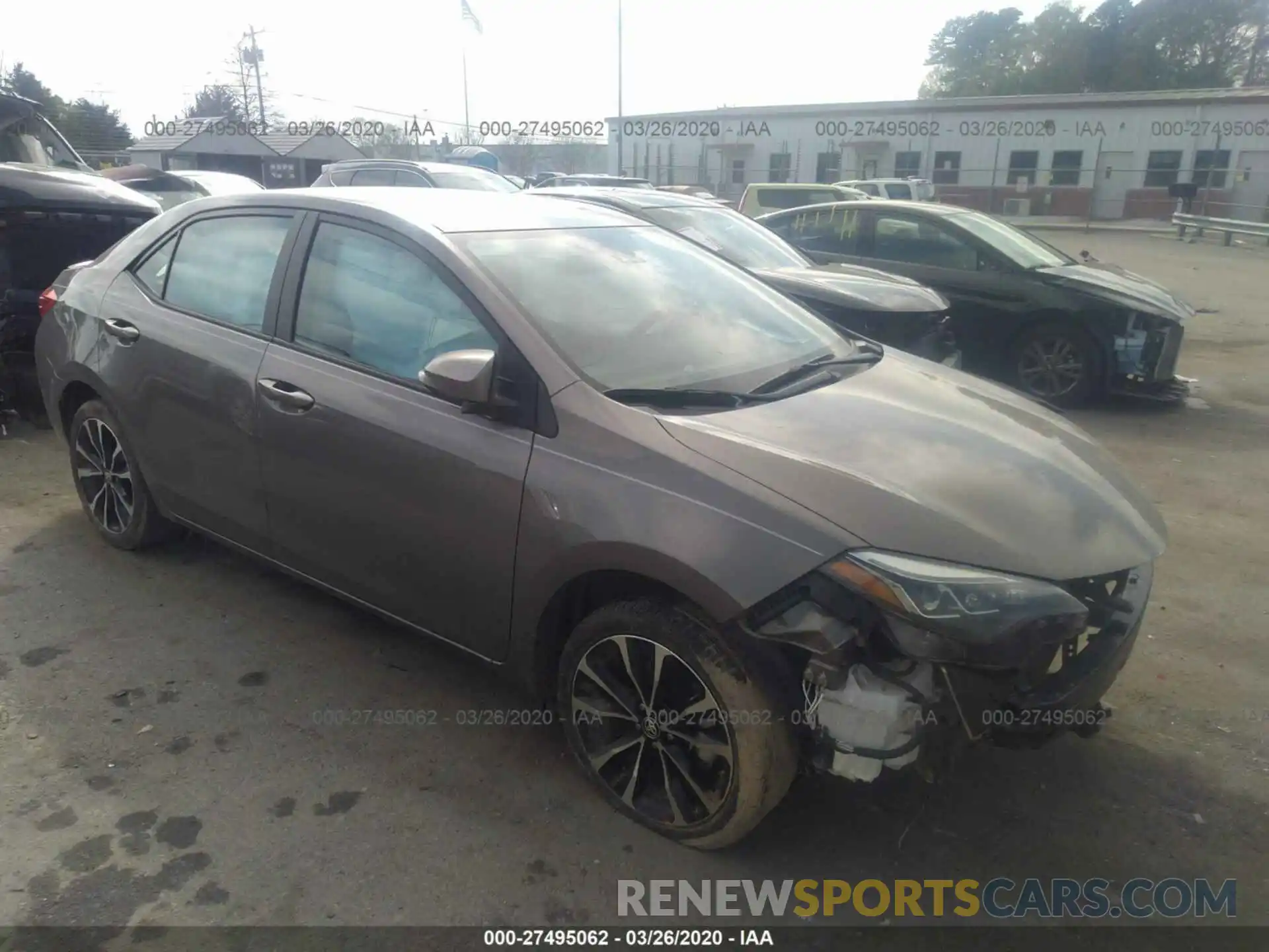 1 Photograph of a damaged car 5YFBURHE0KP879378 TOYOTA COROLLA 2019