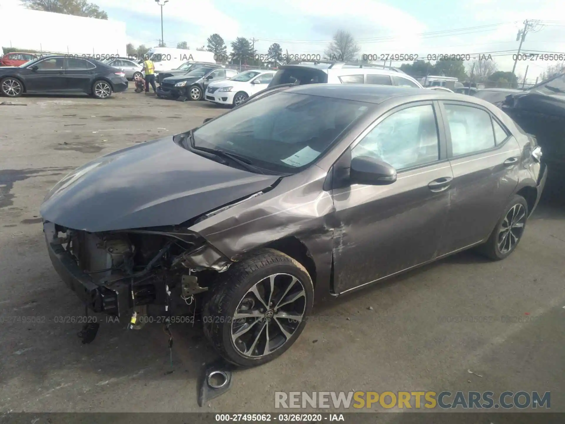 2 Photograph of a damaged car 5YFBURHE0KP879378 TOYOTA COROLLA 2019