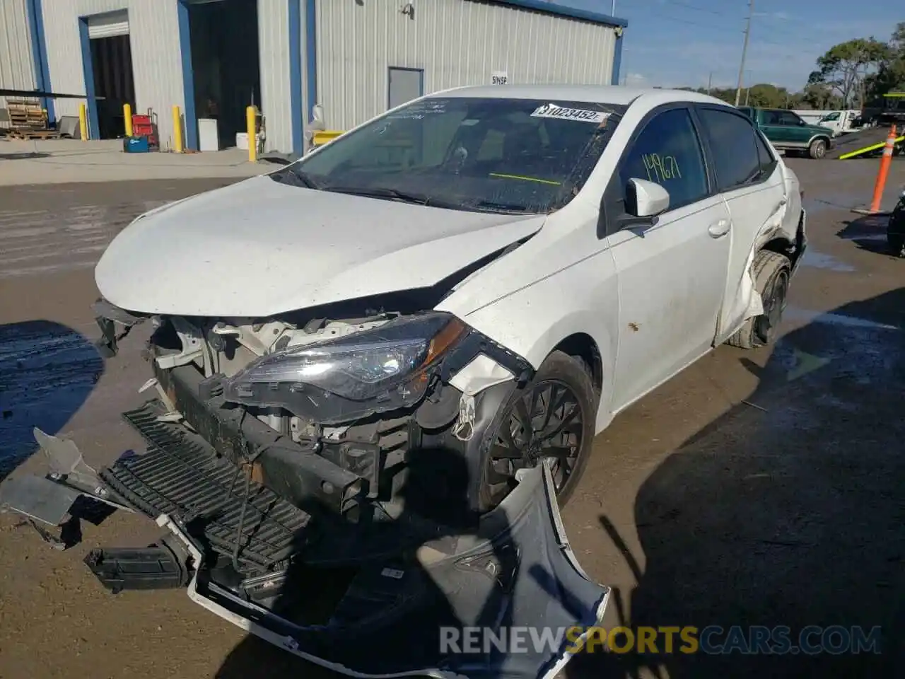 2 Photograph of a damaged car 5YFBURHE0KP880711 TOYOTA COROLLA 2019