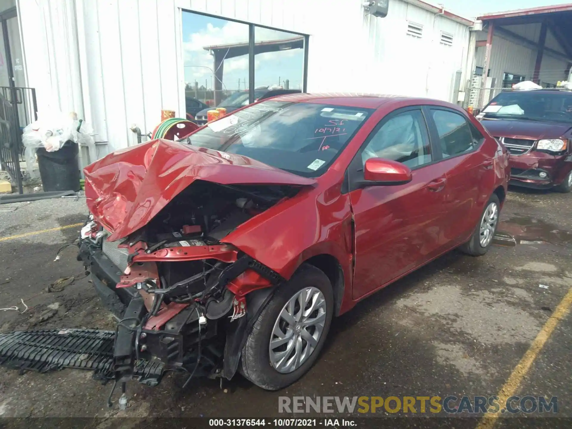 2 Photograph of a damaged car 5YFBURHE0KP880918 TOYOTA COROLLA 2019