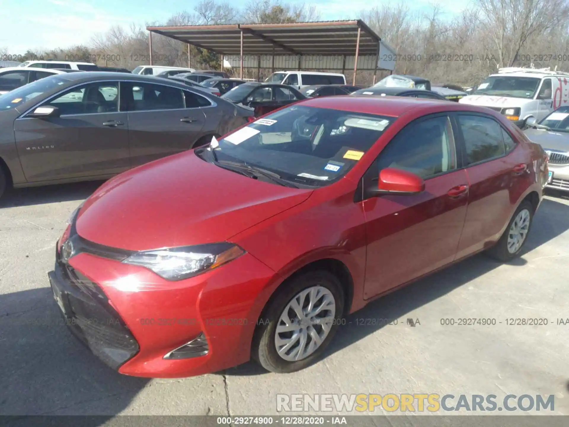 2 Photograph of a damaged car 5YFBURHE0KP881017 TOYOTA COROLLA 2019