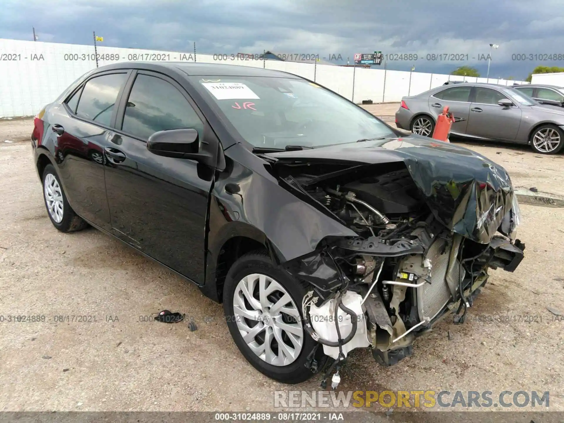 1 Photograph of a damaged car 5YFBURHE0KP882085 TOYOTA COROLLA 2019