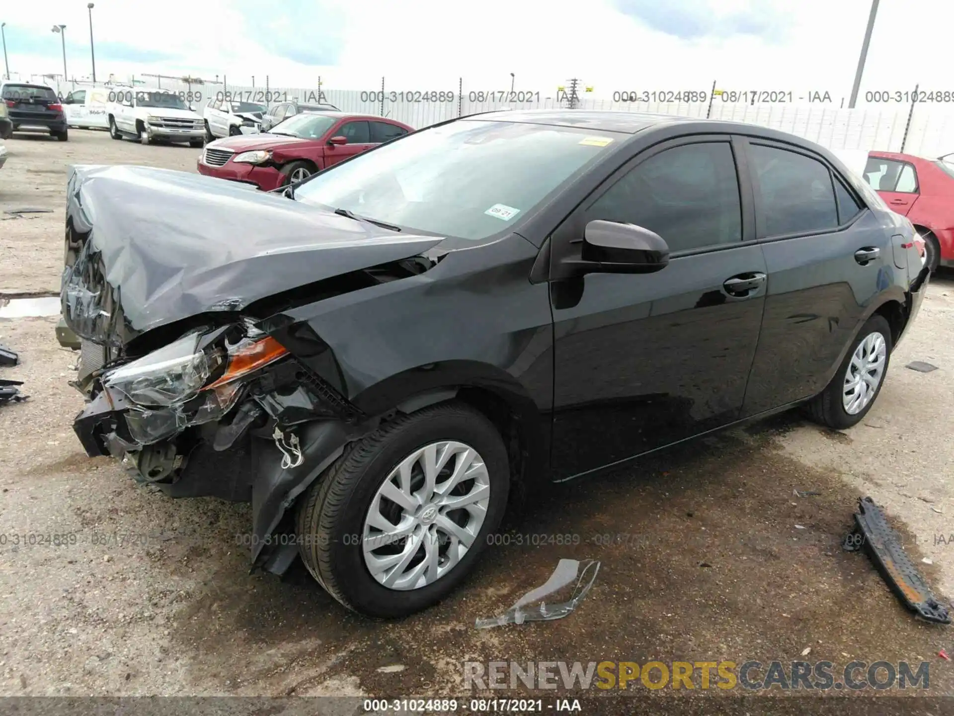 2 Photograph of a damaged car 5YFBURHE0KP882085 TOYOTA COROLLA 2019