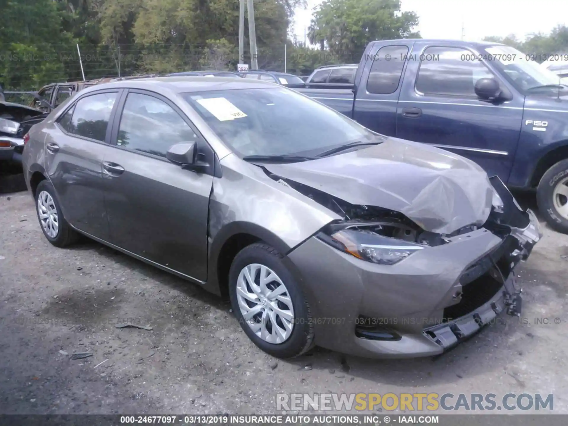 1 Photograph of a damaged car 5YFBURHE0KP882457 TOYOTA COROLLA 2019