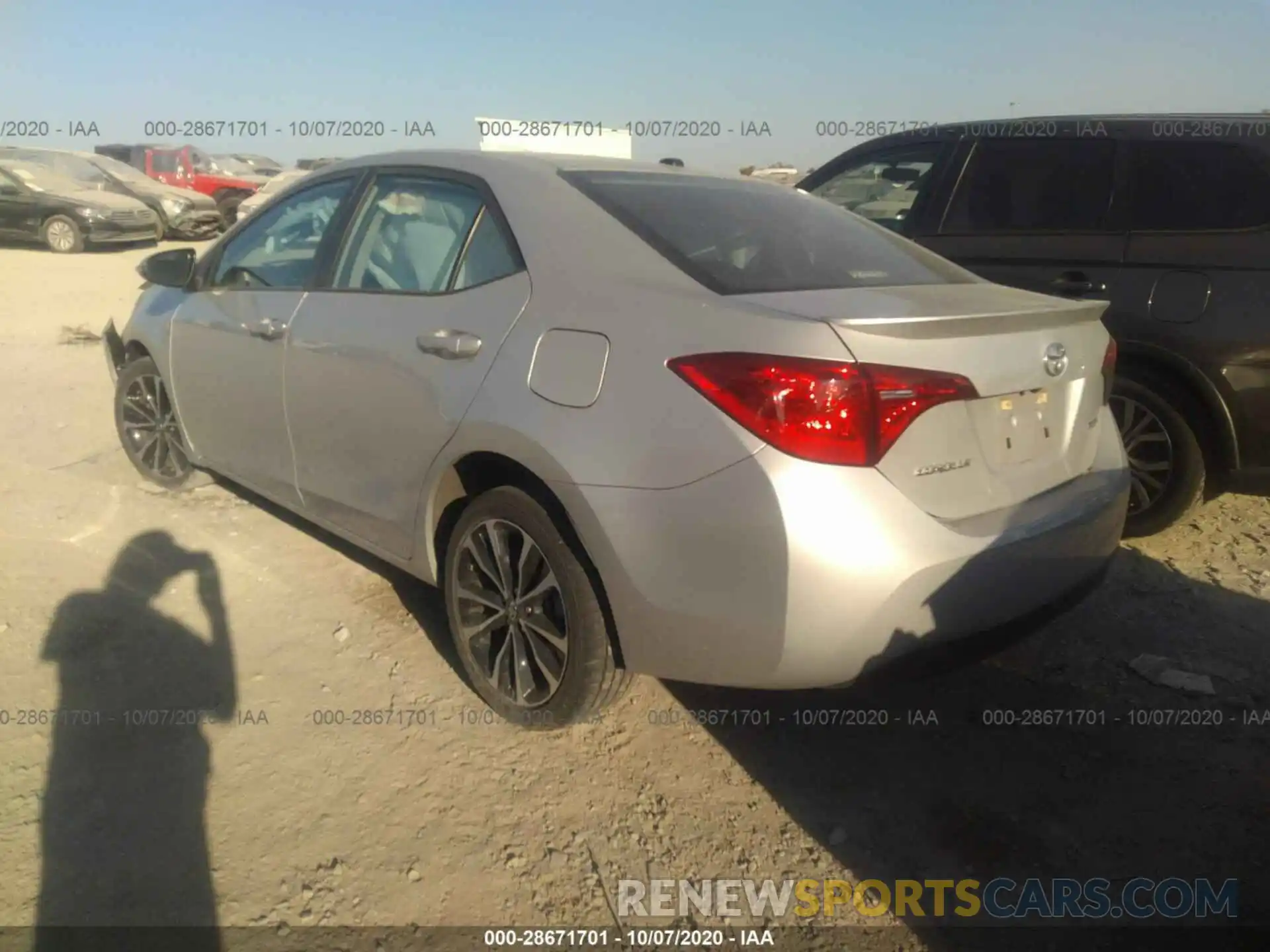 3 Фотография поврежденного автомобиля 5YFBURHE0KP883107 TOYOTA COROLLA 2019