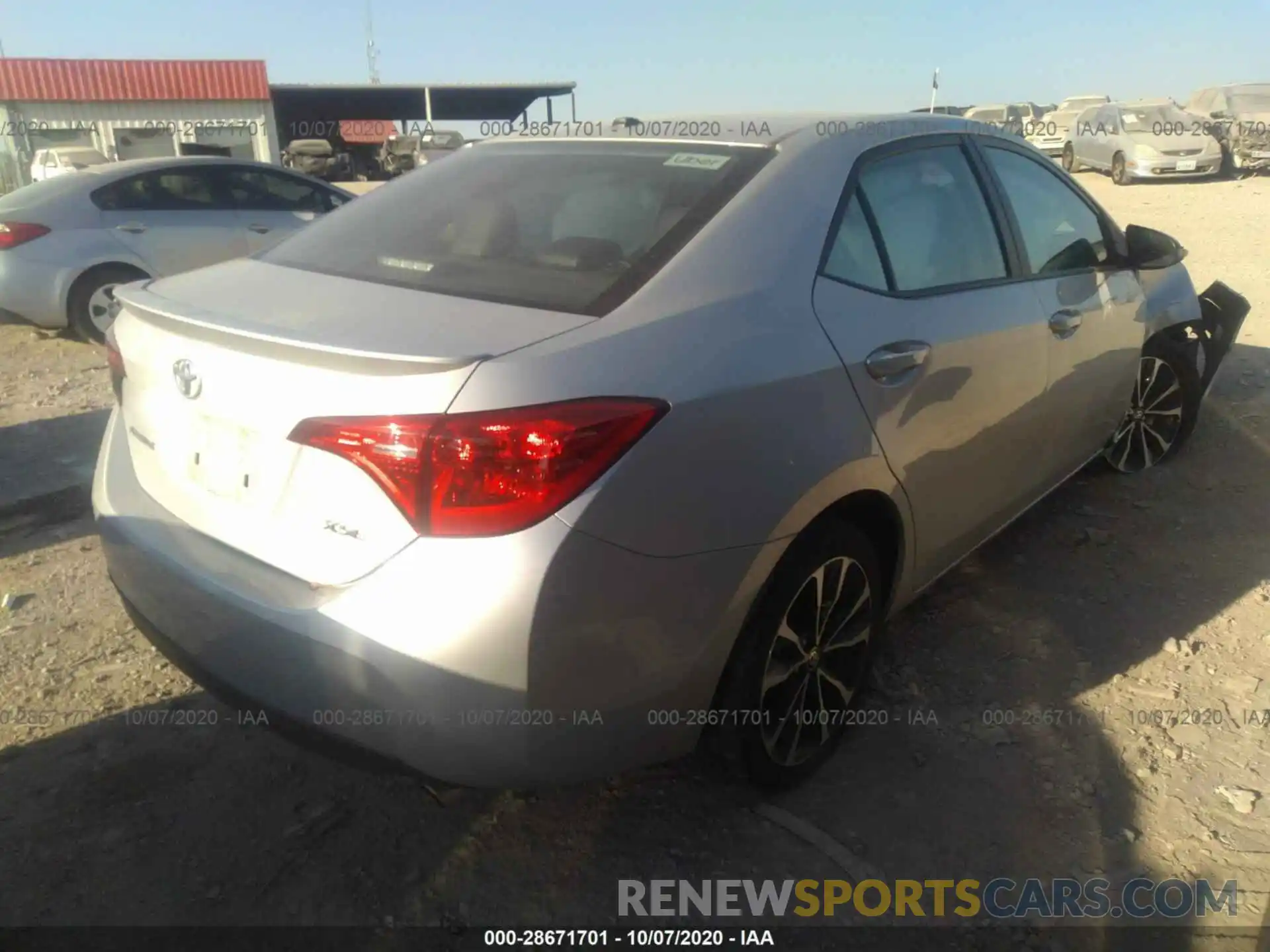 4 Photograph of a damaged car 5YFBURHE0KP883107 TOYOTA COROLLA 2019