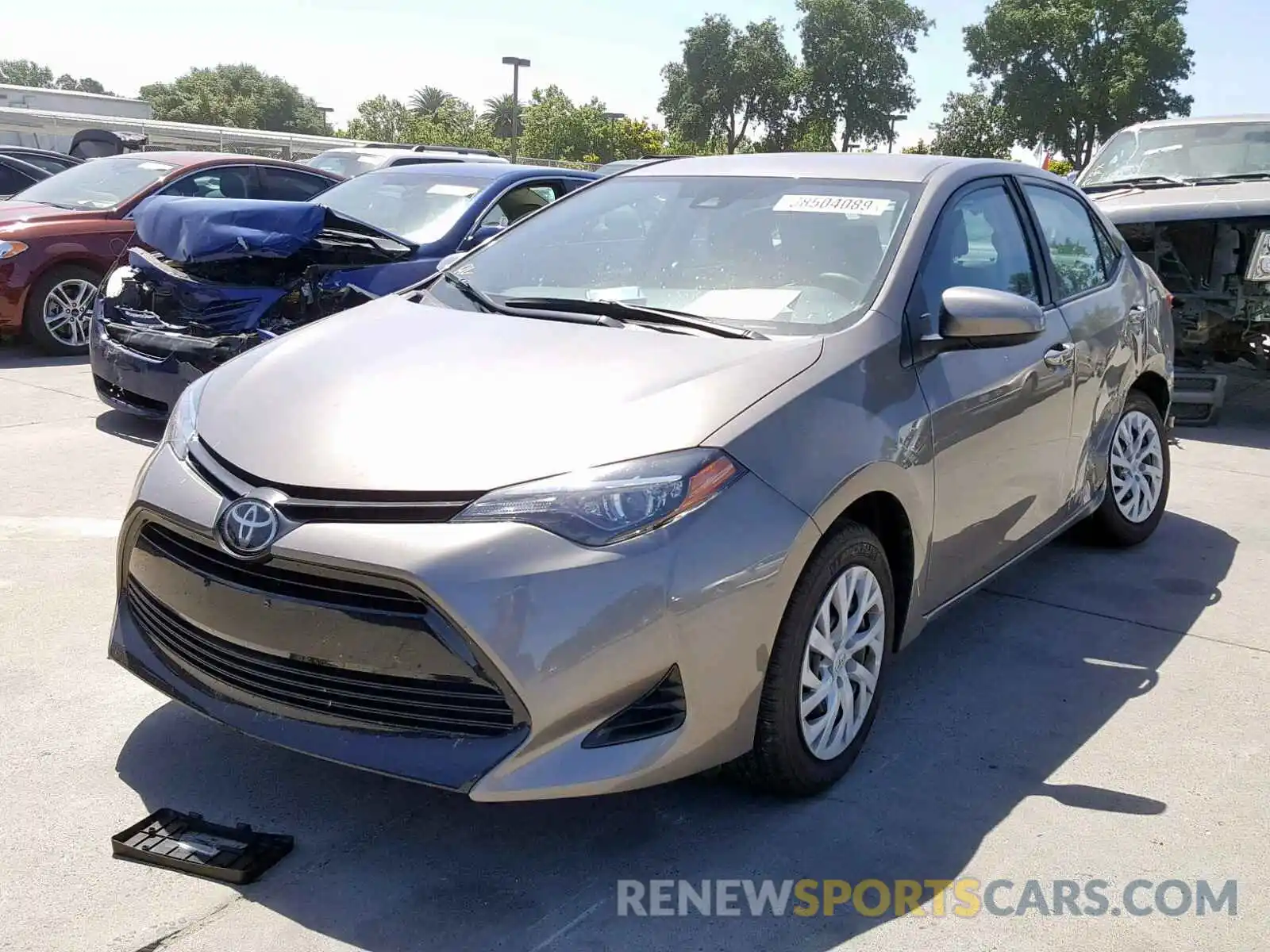 2 Photograph of a damaged car 5YFBURHE0KP883172 TOYOTA COROLLA 2019