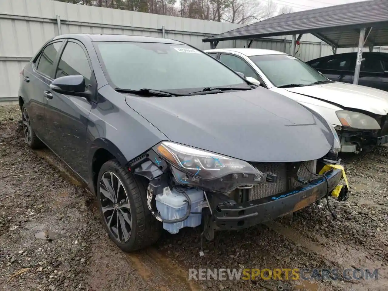 1 Photograph of a damaged car 5YFBURHE0KP883544 TOYOTA COROLLA 2019