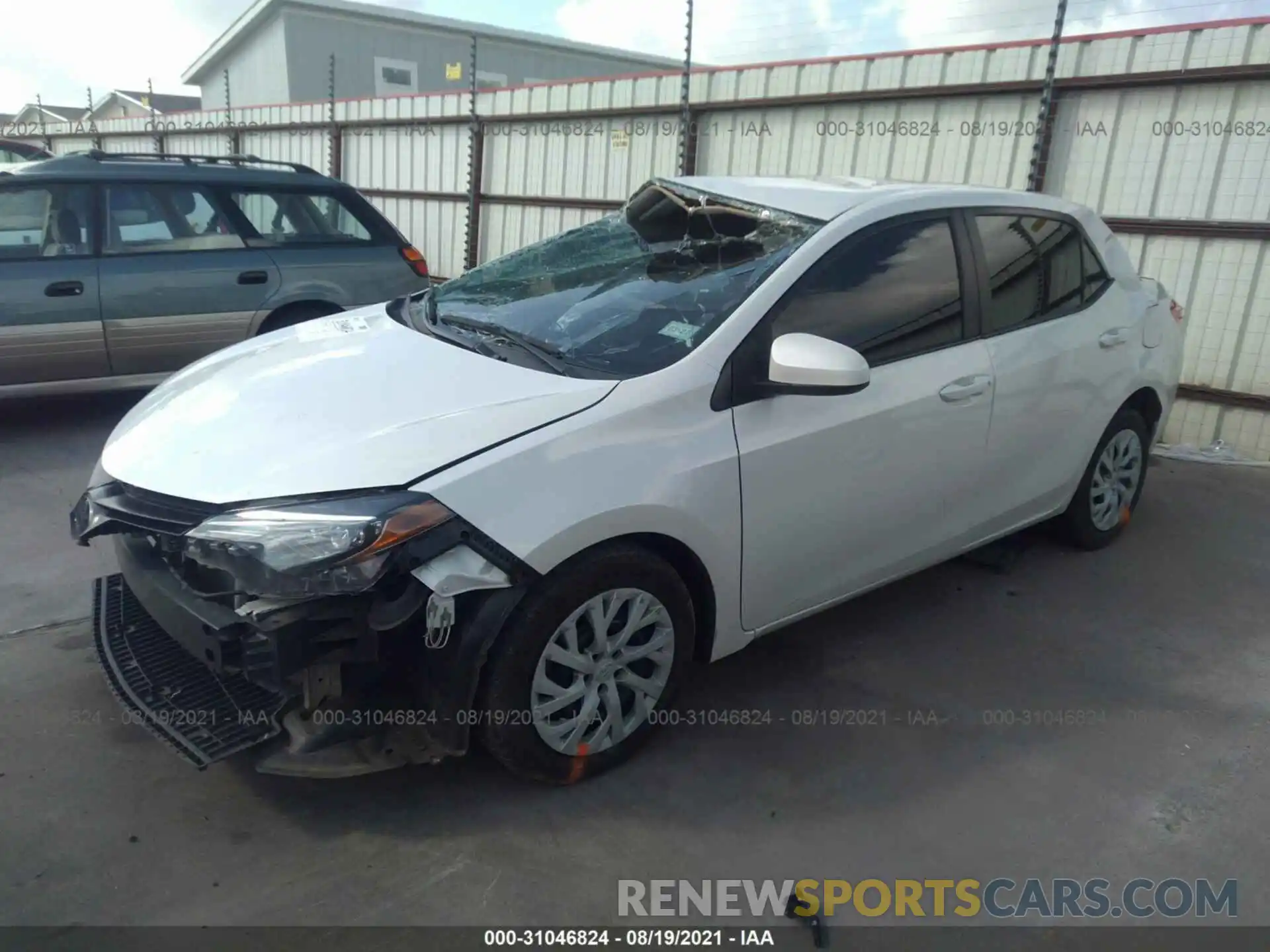 2 Photograph of a damaged car 5YFBURHE0KP883754 TOYOTA COROLLA 2019