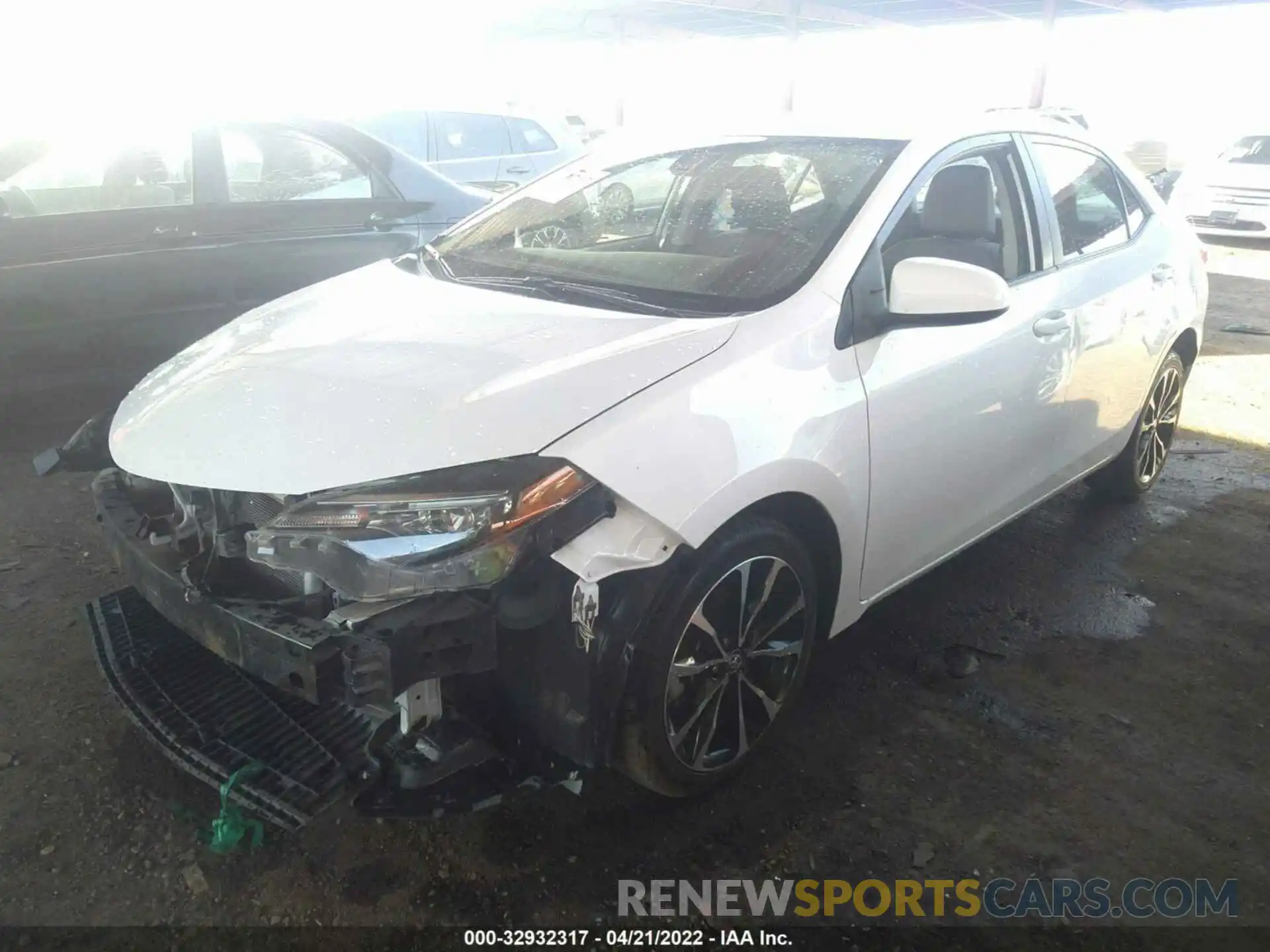 2 Photograph of a damaged car 5YFBURHE0KP884130 TOYOTA COROLLA 2019