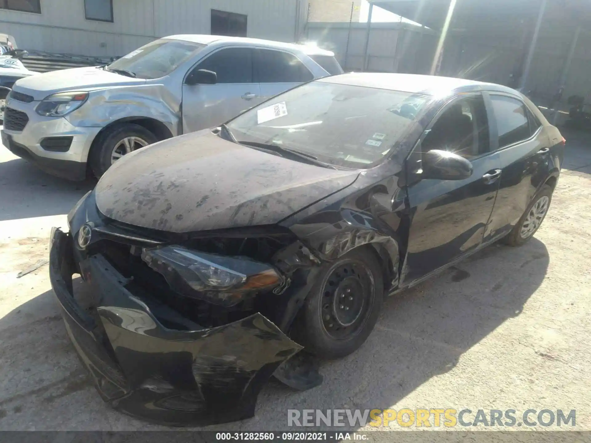 2 Photograph of a damaged car 5YFBURHE0KP884354 TOYOTA COROLLA 2019