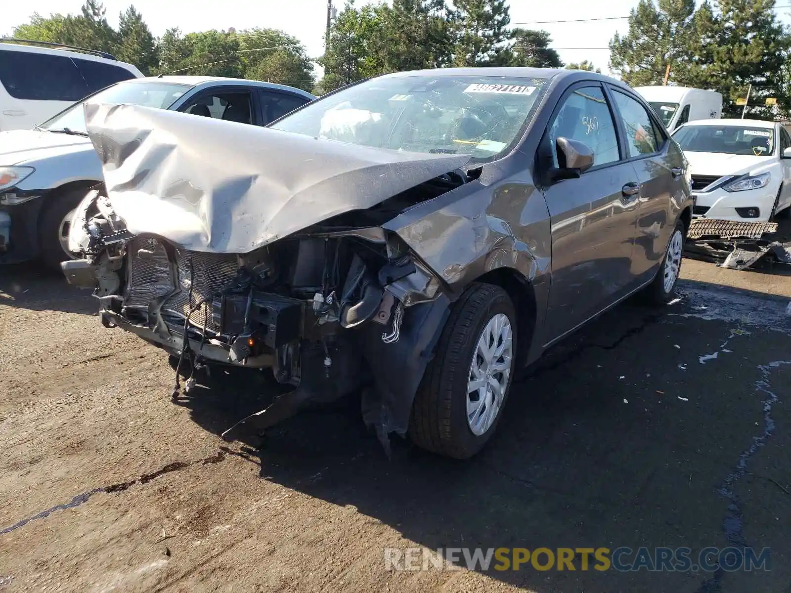 2 Photograph of a damaged car 5YFBURHE0KP884631 TOYOTA COROLLA 2019