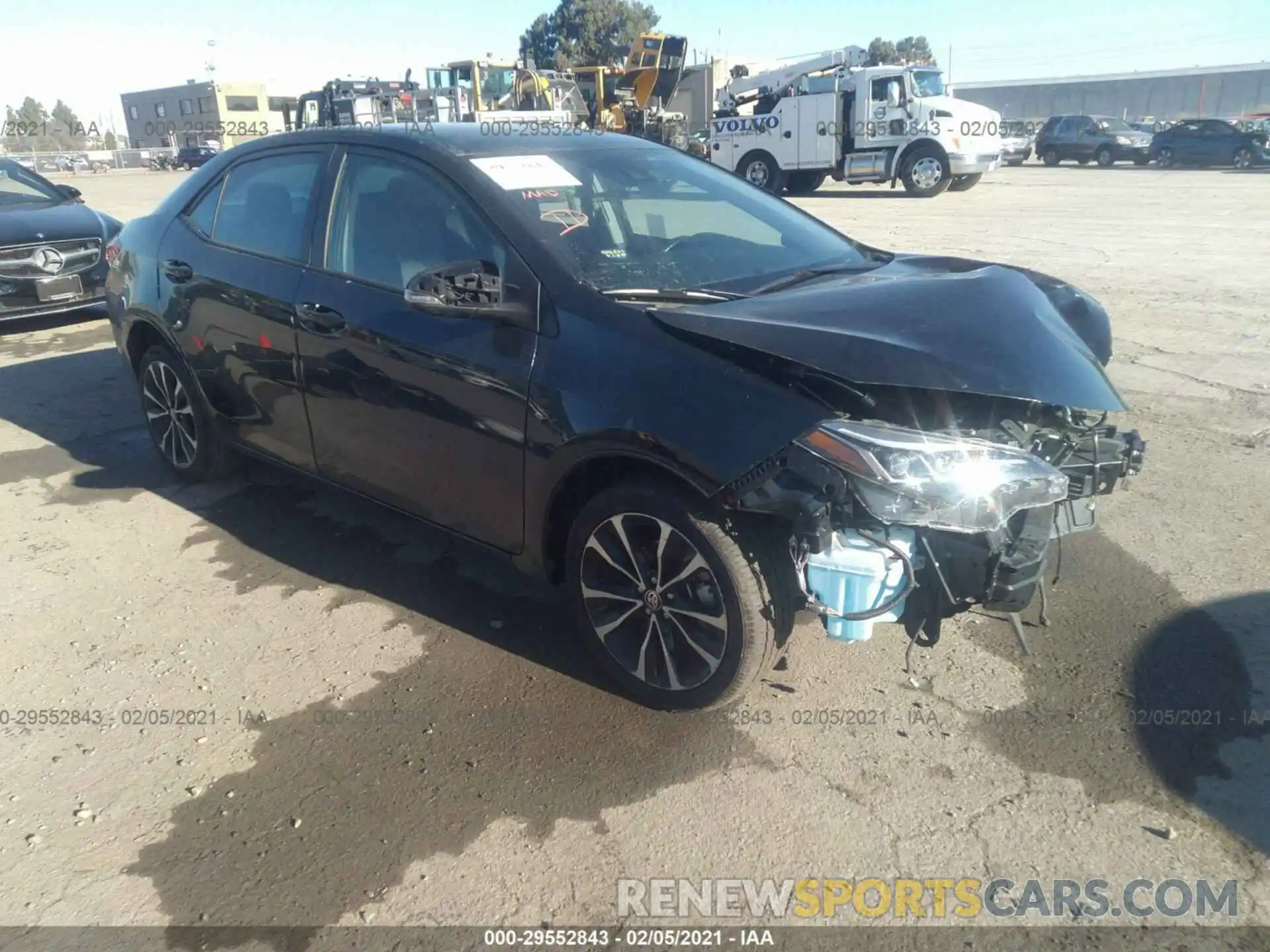 1 Photograph of a damaged car 5YFBURHE0KP884709 TOYOTA COROLLA 2019