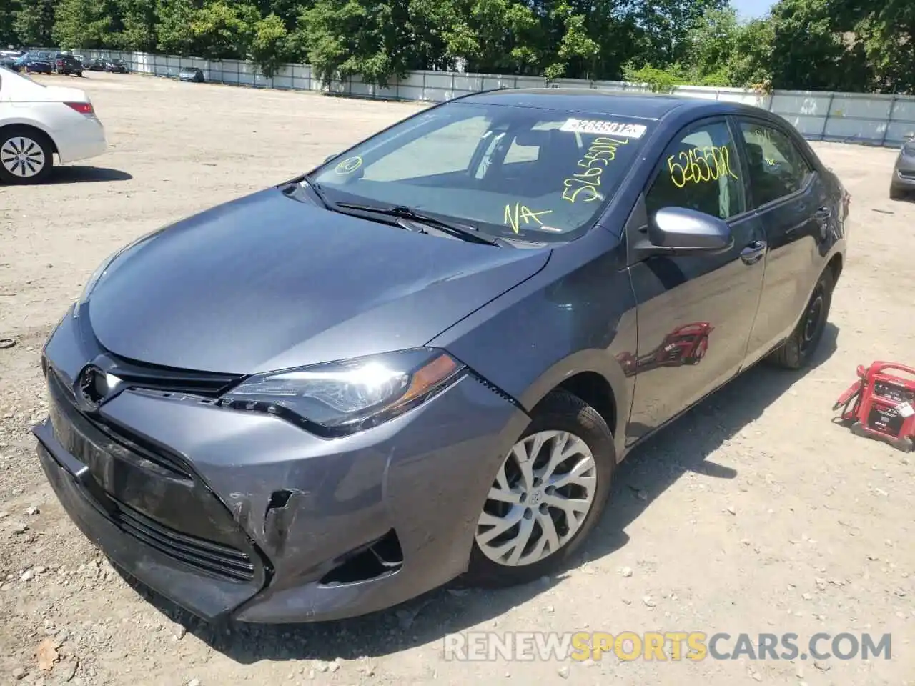 2 Photograph of a damaged car 5YFBURHE0KP884788 TOYOTA COROLLA 2019