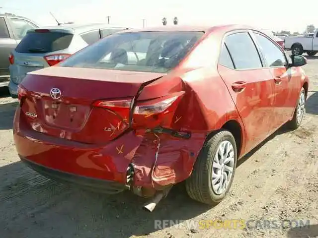 4 Photograph of a damaged car 5YFBURHE0KP884791 TOYOTA COROLLA 2019