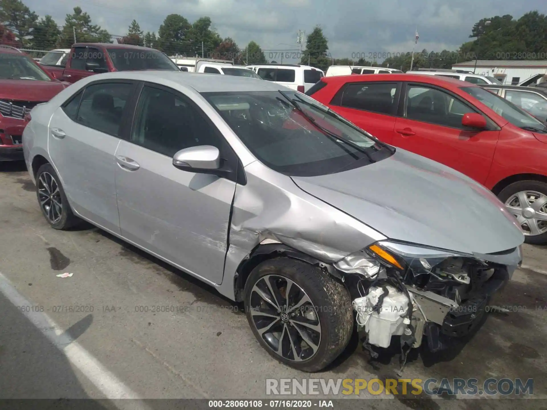 1 Photograph of a damaged car 5YFBURHE0KP885116 TOYOTA COROLLA 2019