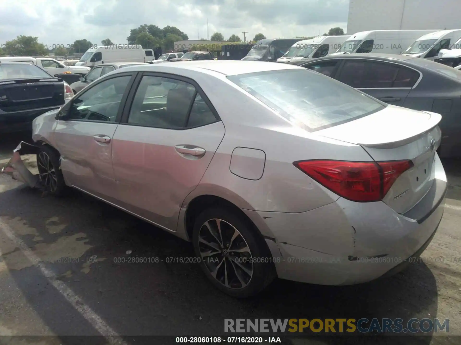 3 Photograph of a damaged car 5YFBURHE0KP885116 TOYOTA COROLLA 2019