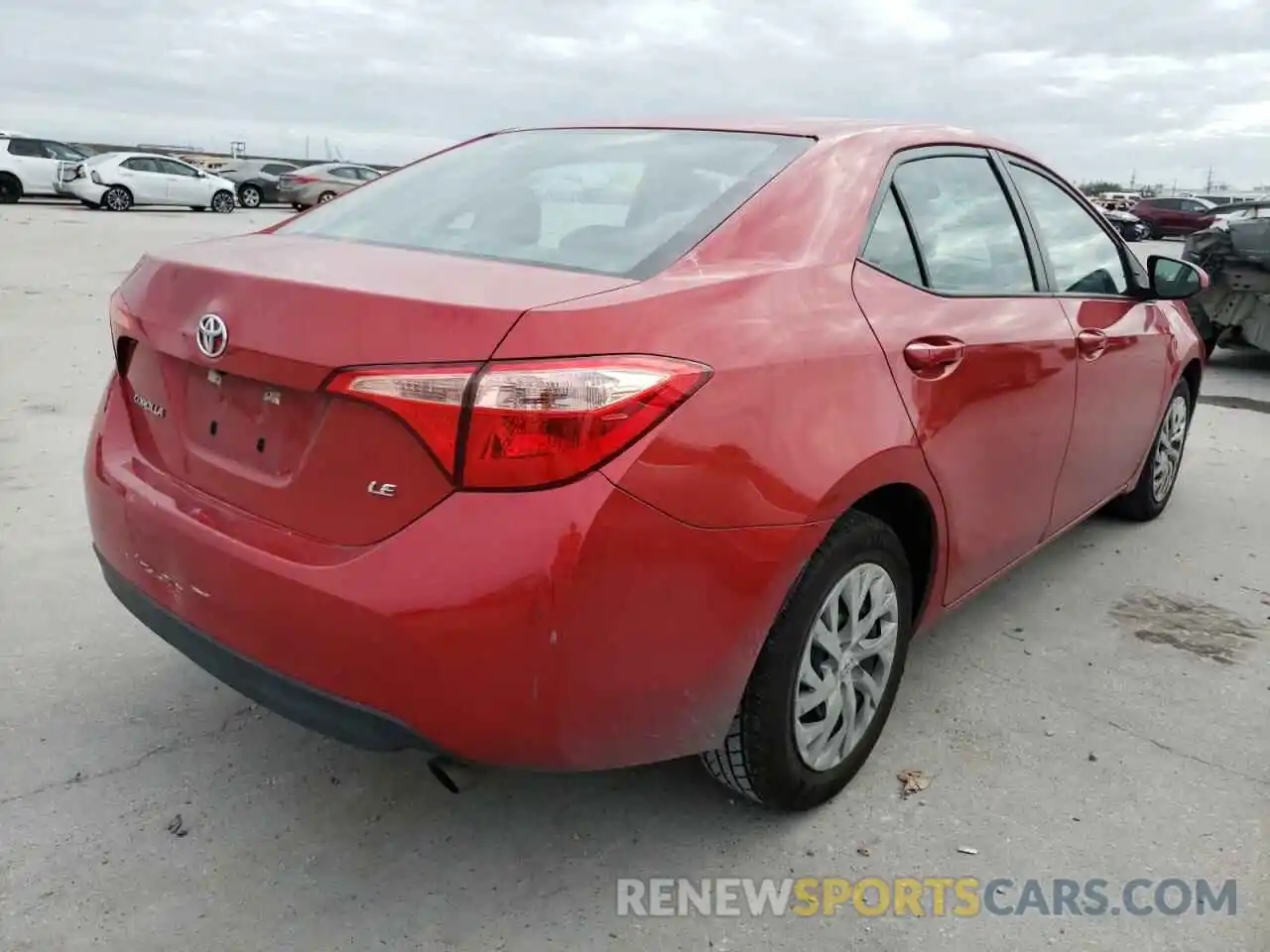 4 Photograph of a damaged car 5YFBURHE0KP885195 TOYOTA COROLLA 2019