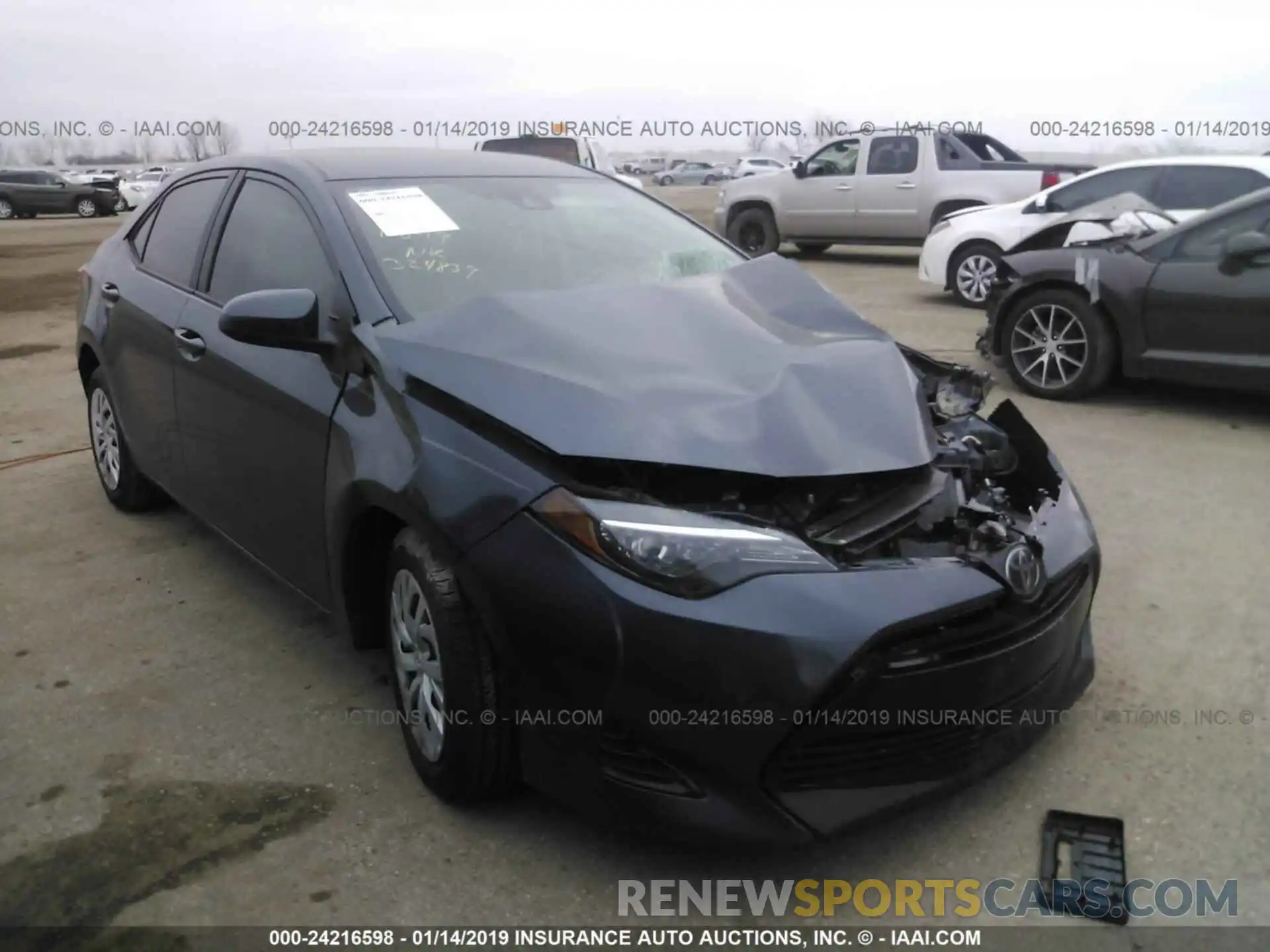 1 Photograph of a damaged car 5YFBURHE0KP885228 TOYOTA COROLLA 2019