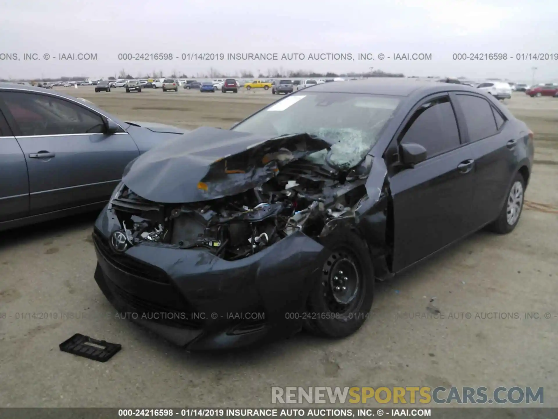 2 Photograph of a damaged car 5YFBURHE0KP885228 TOYOTA COROLLA 2019