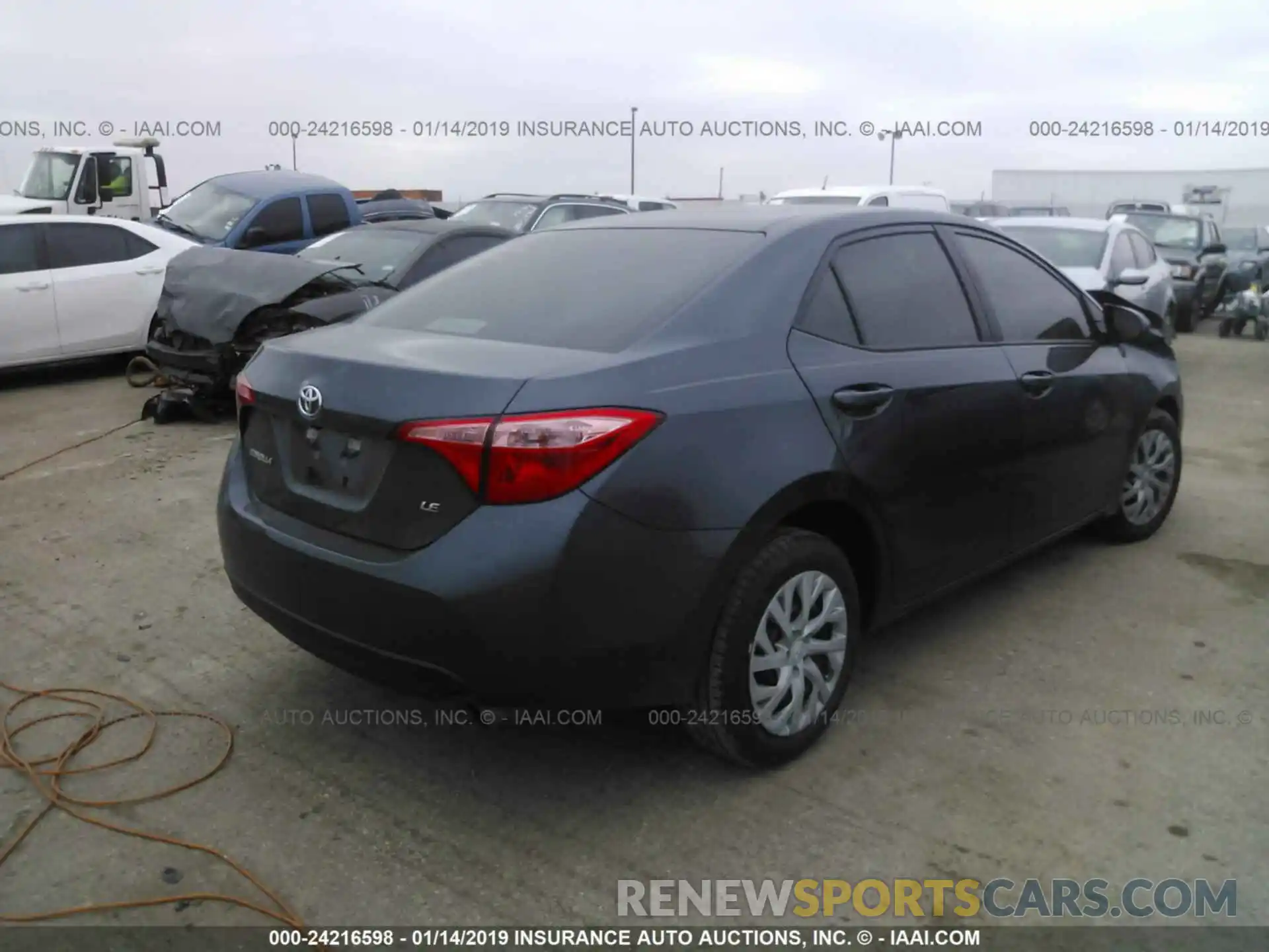 4 Photograph of a damaged car 5YFBURHE0KP885228 TOYOTA COROLLA 2019