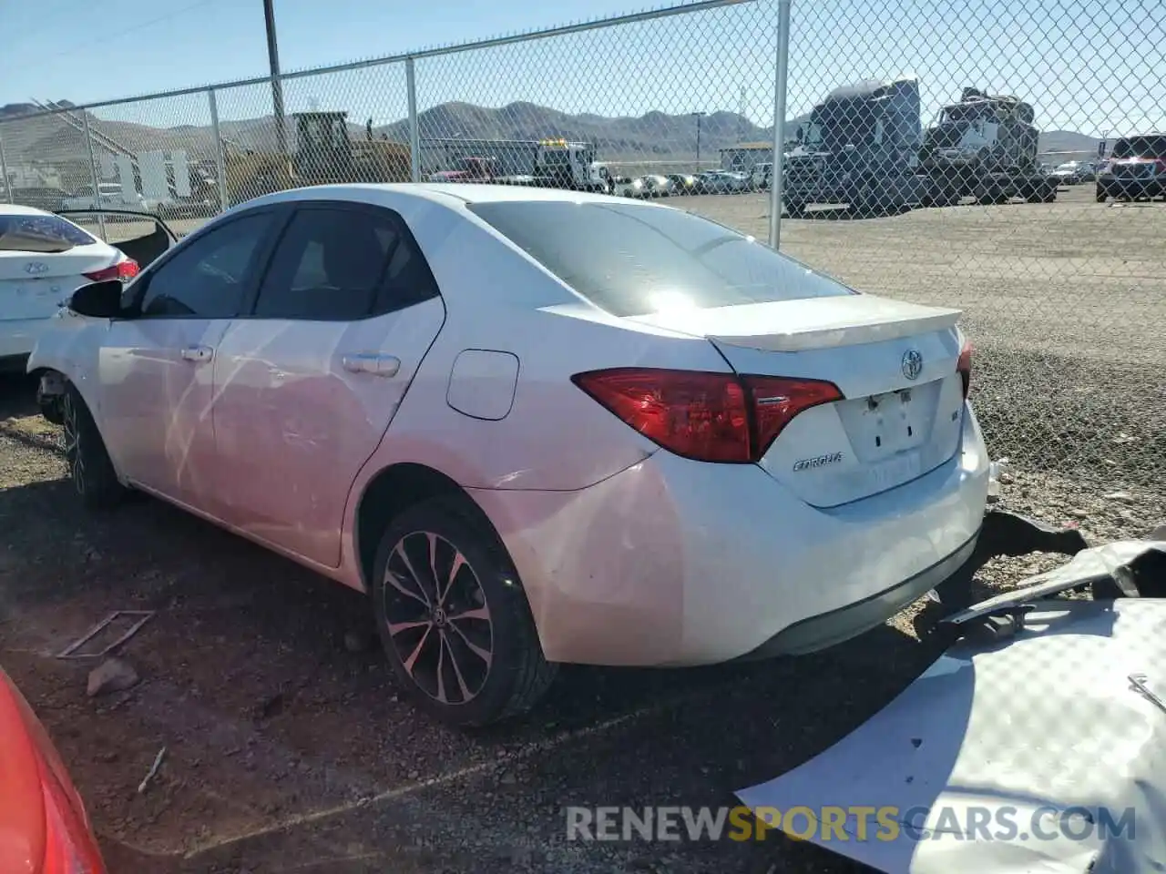 2 Photograph of a damaged car 5YFBURHE0KP885407 TOYOTA COROLLA 2019