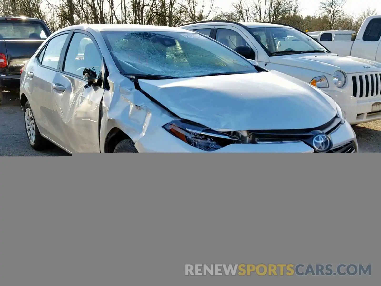 1 Photograph of a damaged car 5YFBURHE0KP885794 TOYOTA COROLLA 2019