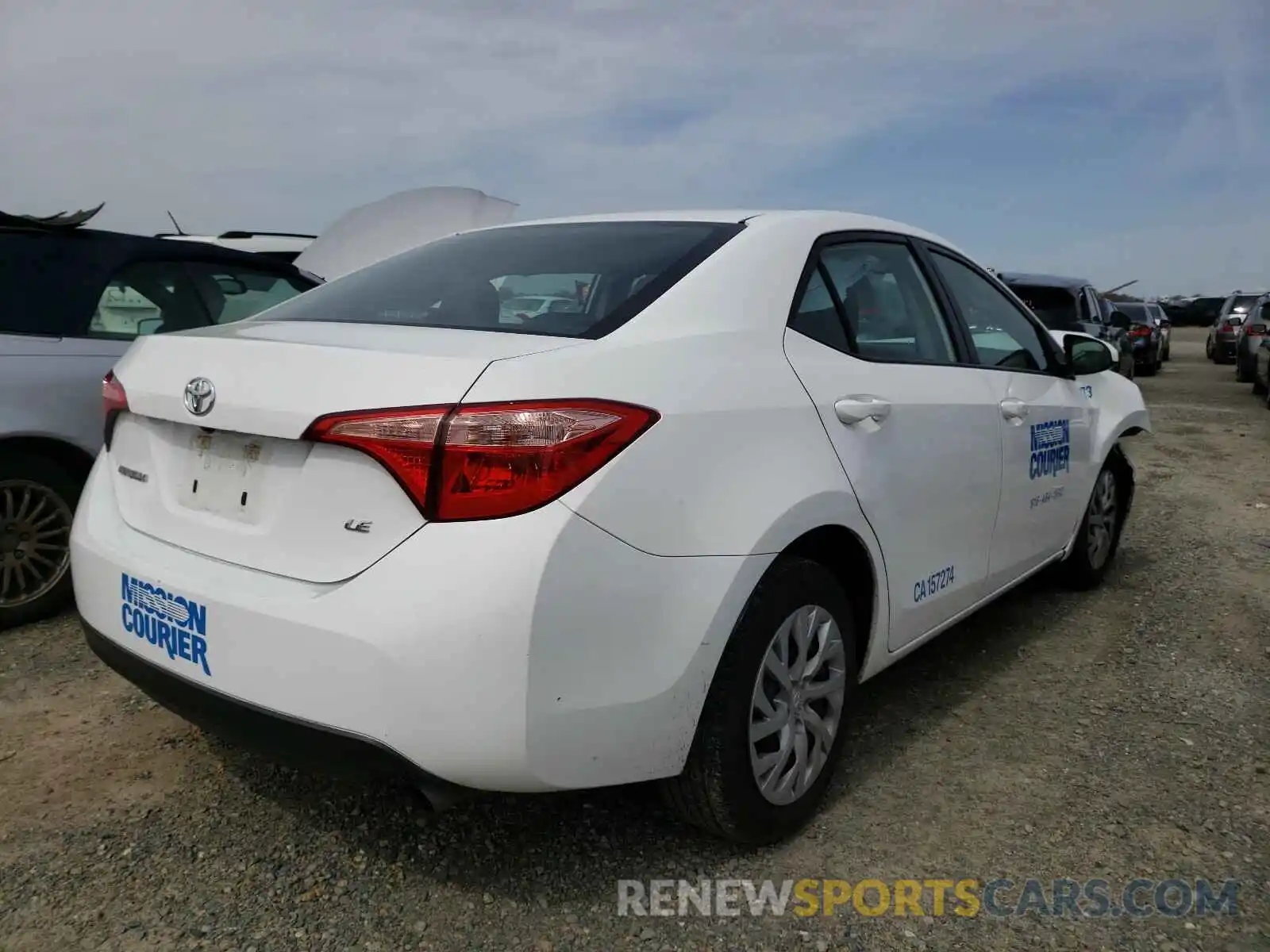 4 Photograph of a damaged car 5YFBURHE0KP886072 TOYOTA COROLLA 2019