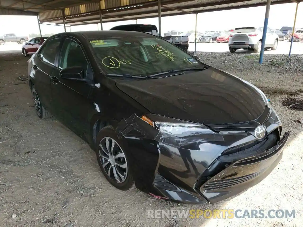 1 Photograph of a damaged car 5YFBURHE0KP886119 TOYOTA COROLLA 2019