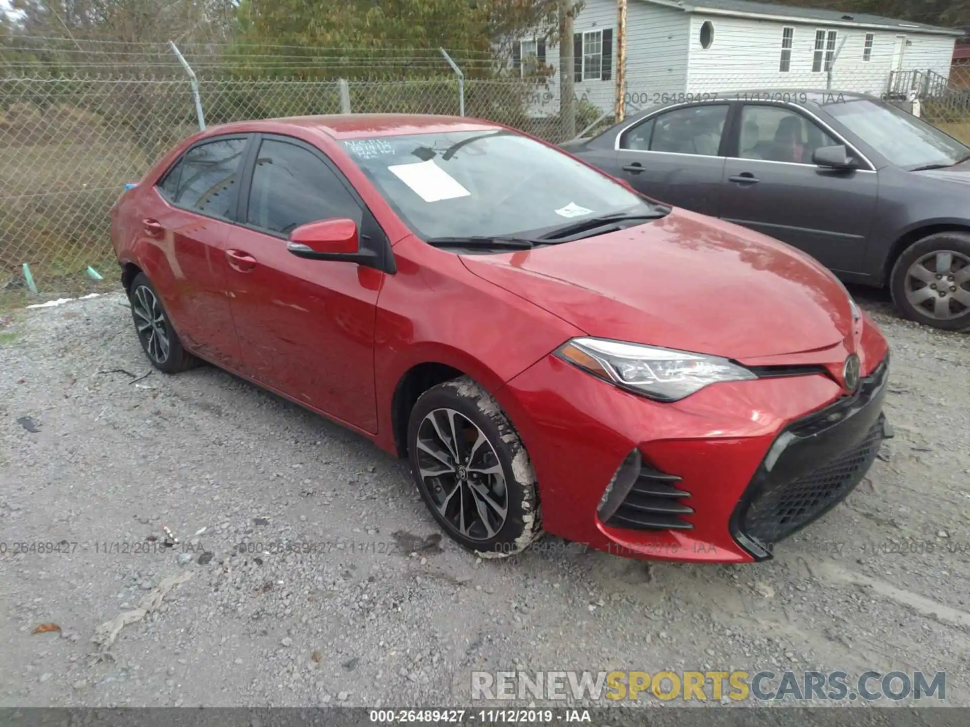 1 Photograph of a damaged car 5YFBURHE0KP886122 TOYOTA COROLLA 2019