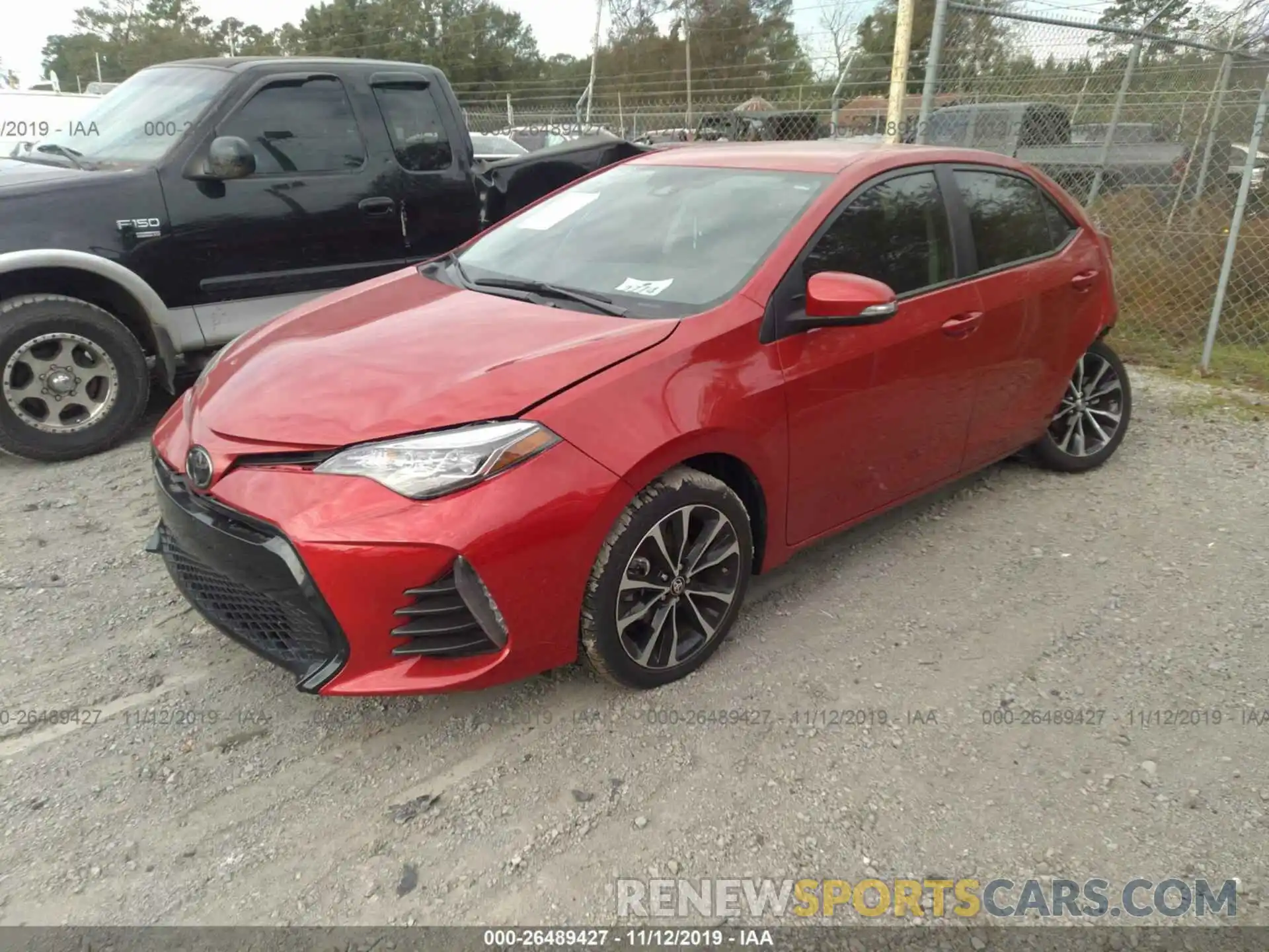 2 Photograph of a damaged car 5YFBURHE0KP886122 TOYOTA COROLLA 2019