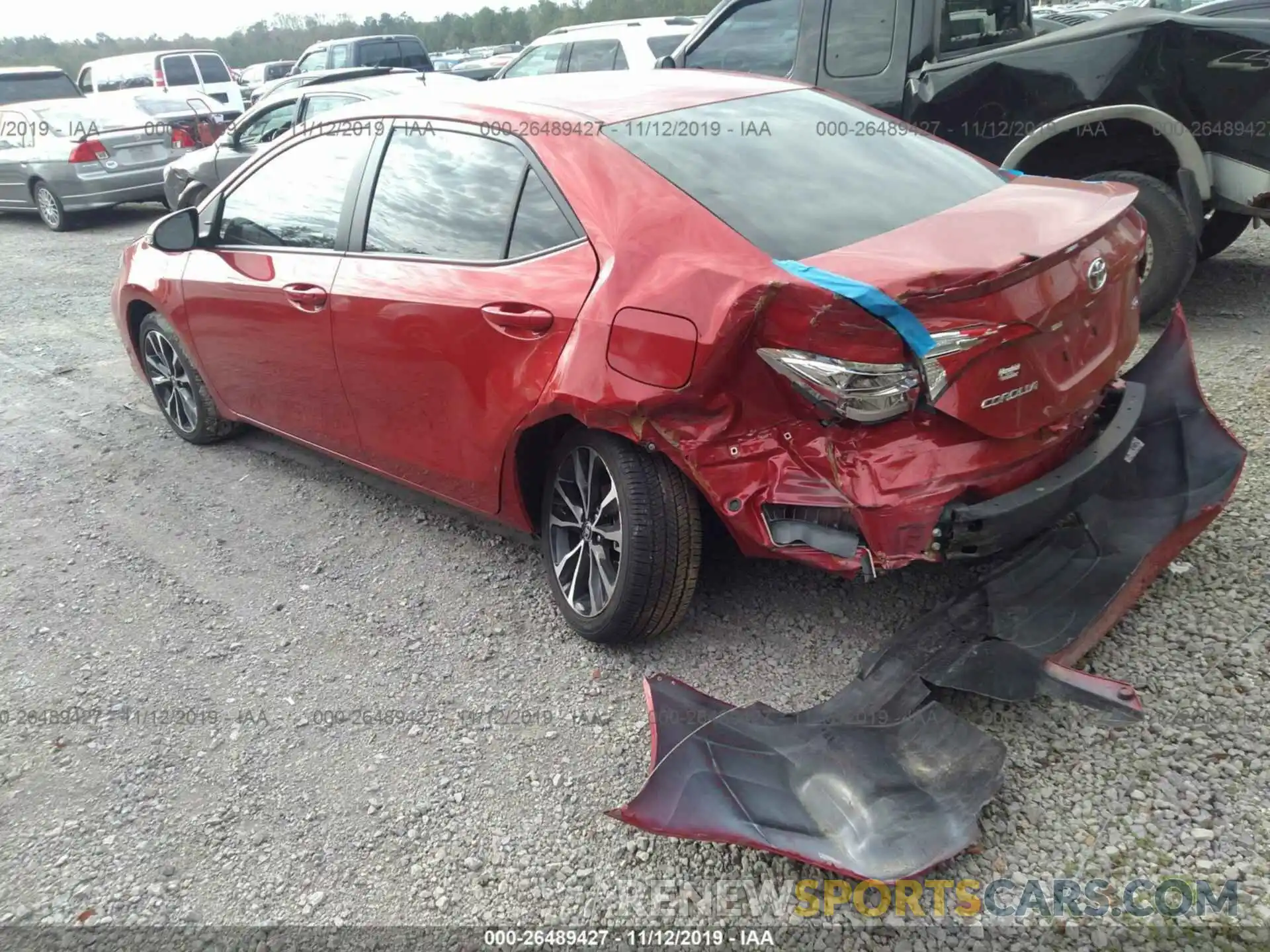 3 Photograph of a damaged car 5YFBURHE0KP886122 TOYOTA COROLLA 2019