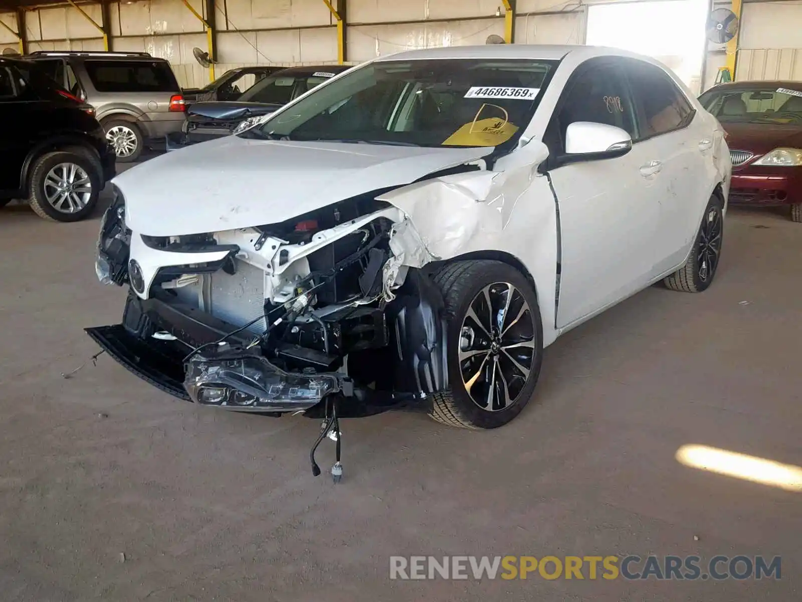 2 Photograph of a damaged car 5YFBURHE0KP886248 TOYOTA COROLLA 2019