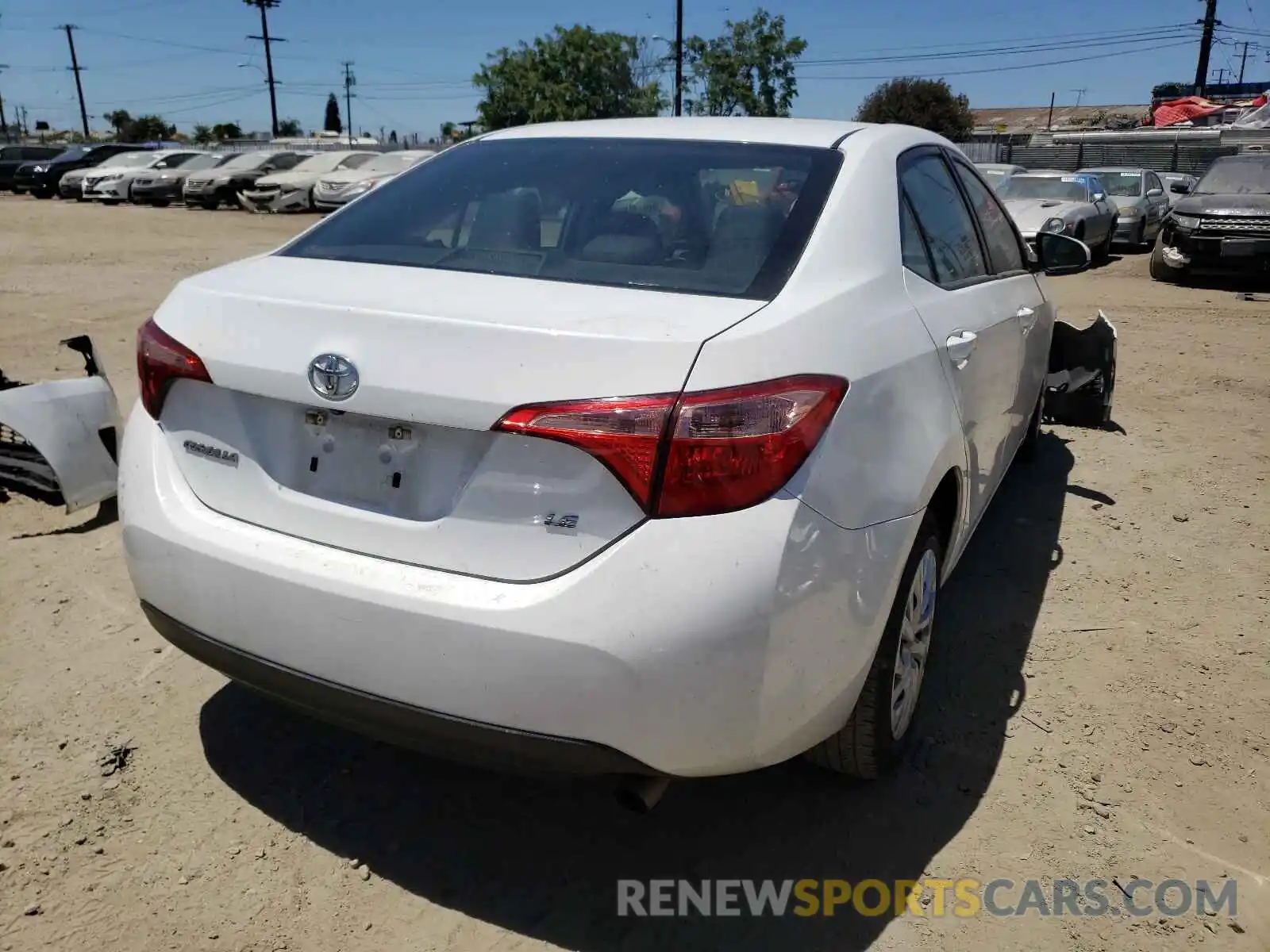 4 Photograph of a damaged car 5YFBURHE0KP886380 TOYOTA COROLLA 2019