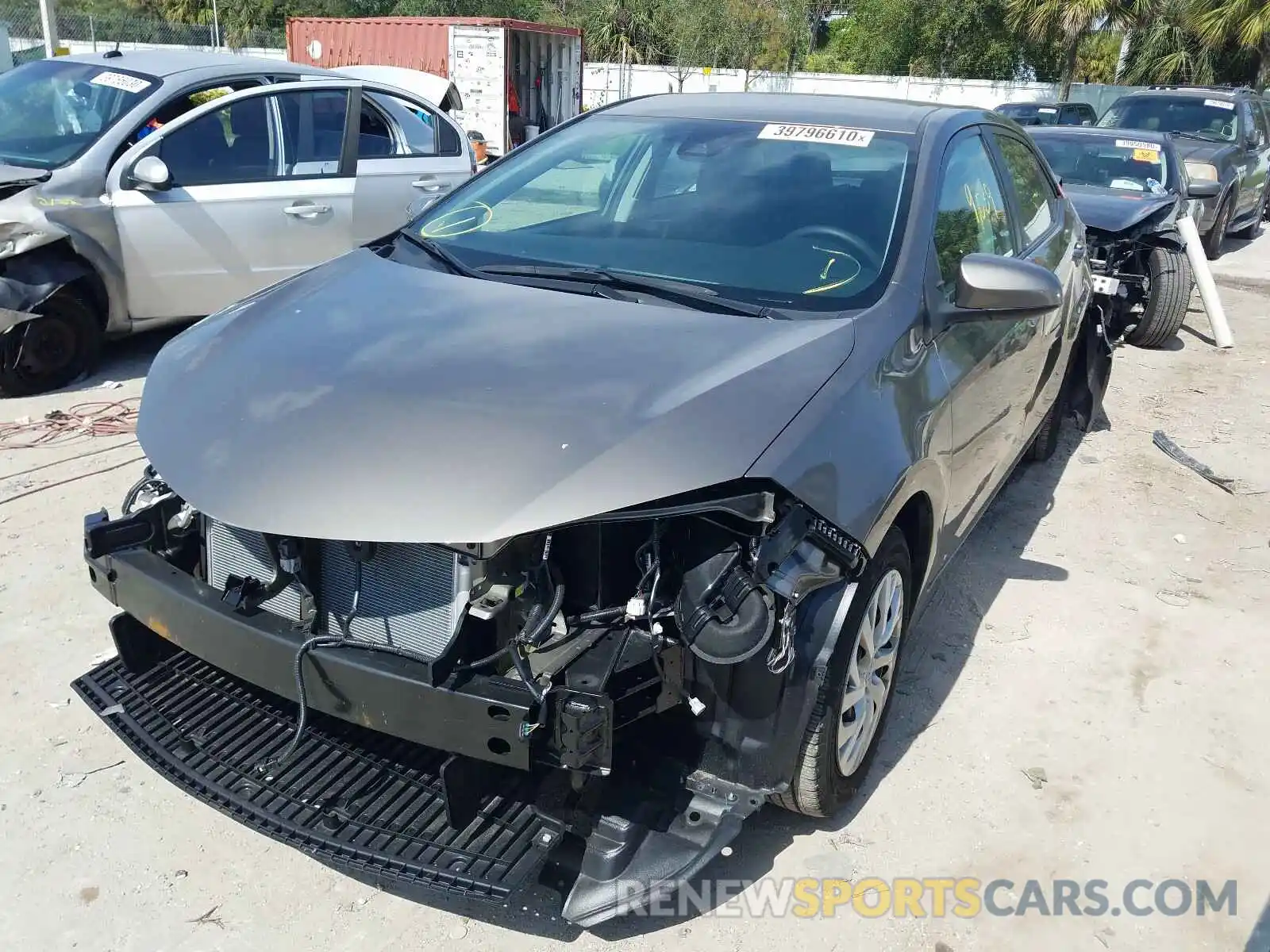 2 Photograph of a damaged car 5YFBURHE0KP886704 TOYOTA COROLLA 2019