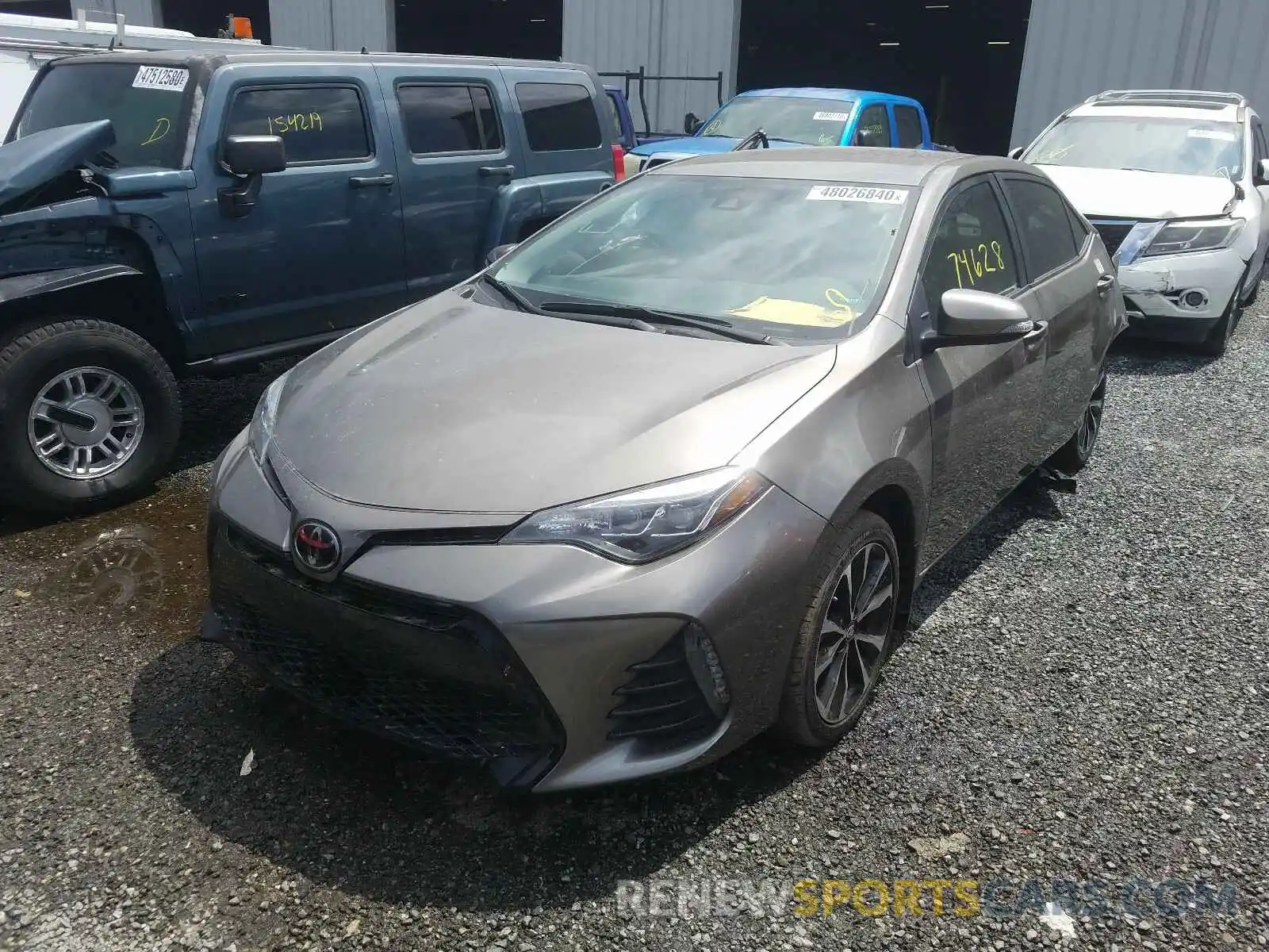 2 Photograph of a damaged car 5YFBURHE0KP886718 TOYOTA COROLLA 2019