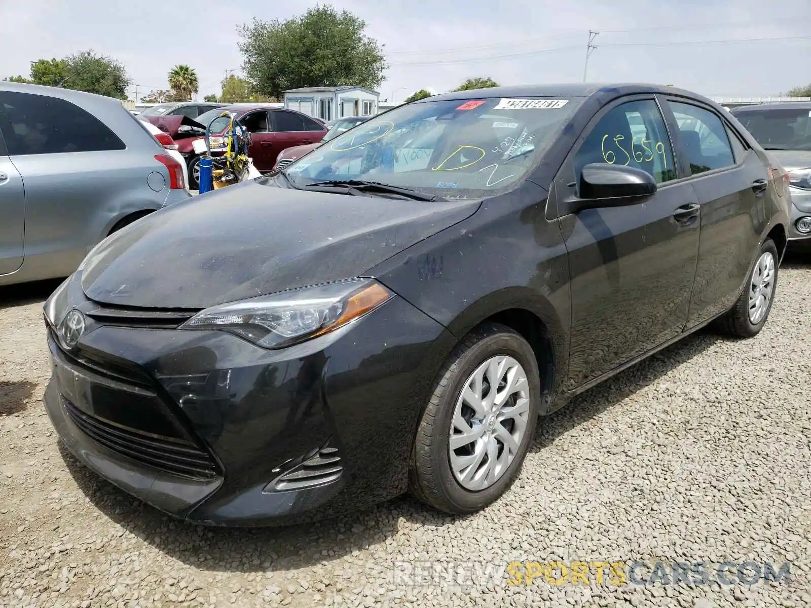 2 Photograph of a damaged car 5YFBURHE0KP886797 TOYOTA COROLLA 2019