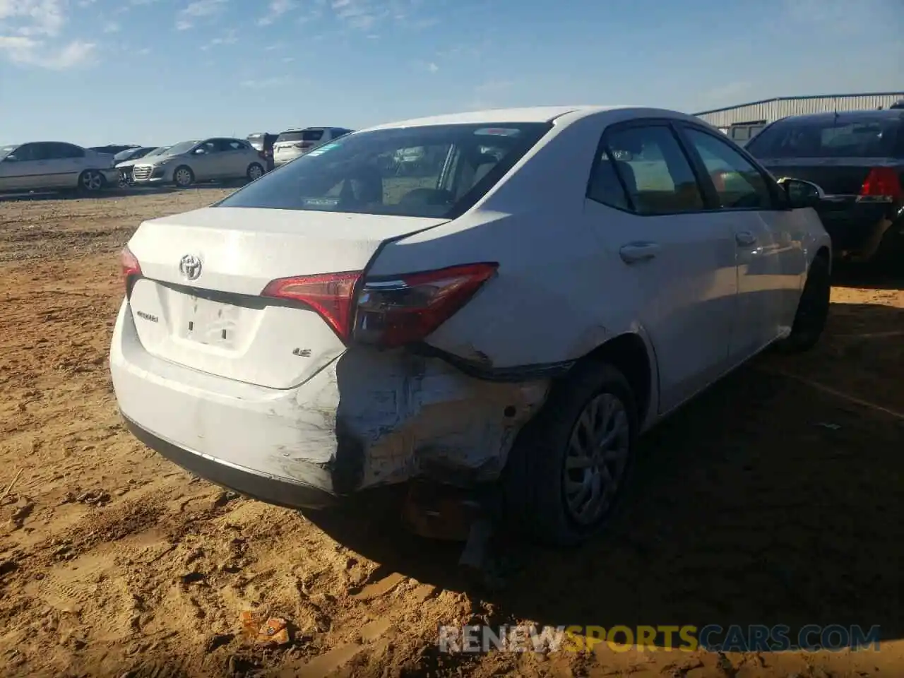 4 Photograph of a damaged car 5YFBURHE0KP886931 TOYOTA COROLLA 2019