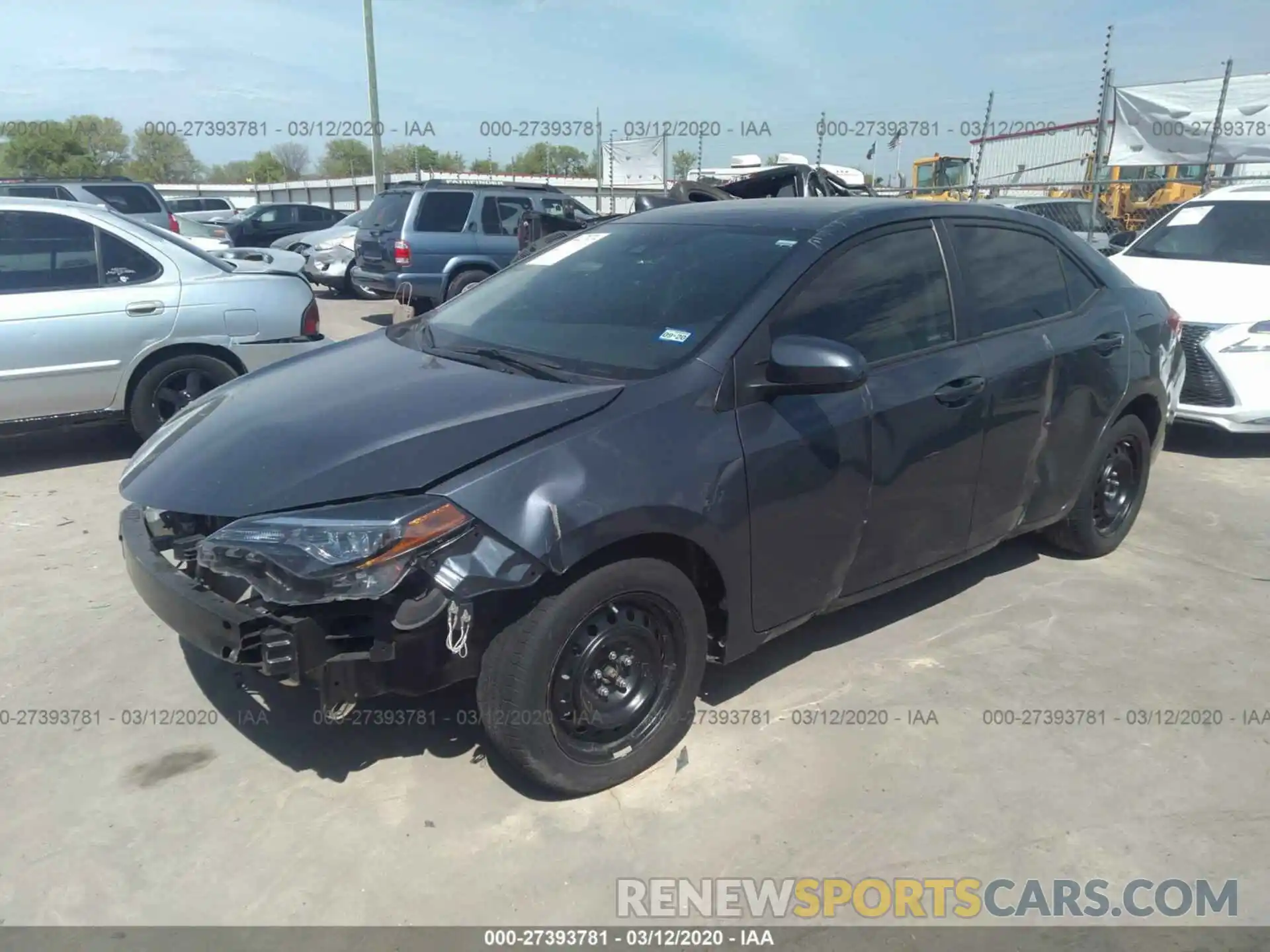 2 Photograph of a damaged car 5YFBURHE0KP887030 TOYOTA COROLLA 2019