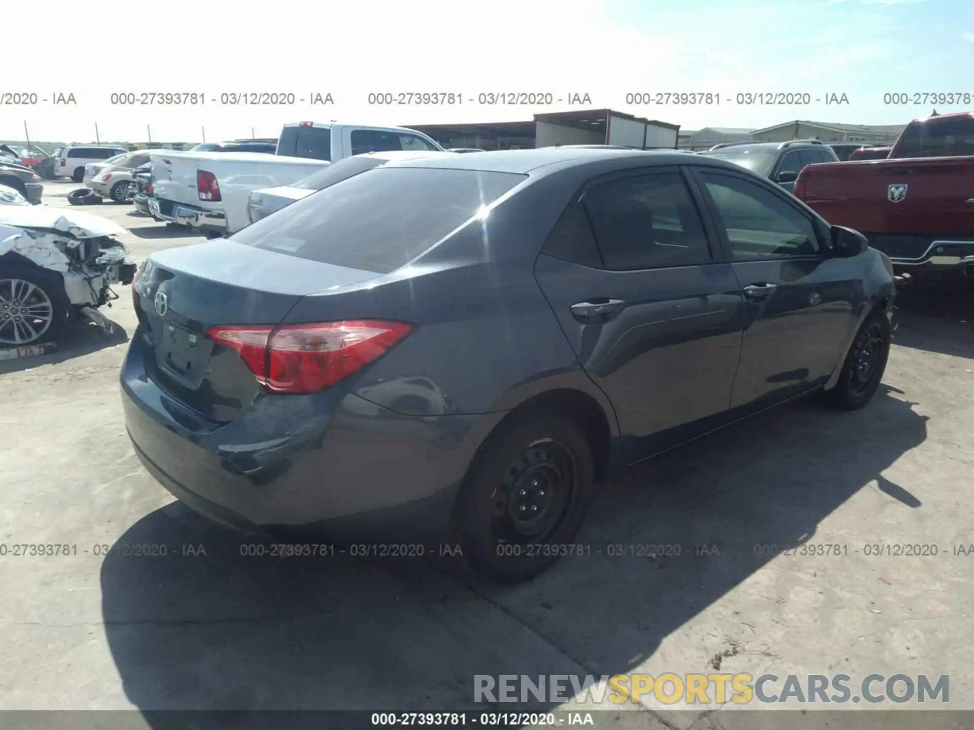 4 Фотография поврежденного автомобиля 5YFBURHE0KP887030 TOYOTA COROLLA 2019