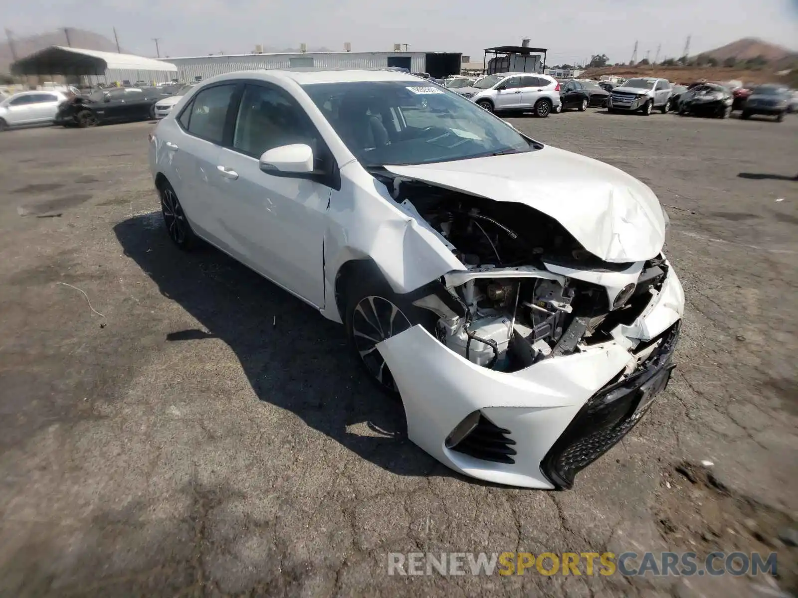 1 Photograph of a damaged car 5YFBURHE0KP887142 TOYOTA COROLLA 2019